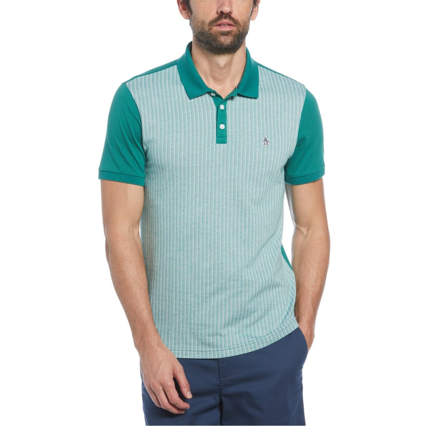 Original Penguin Vertical Stripe Jacquard Regular Fit Shirt