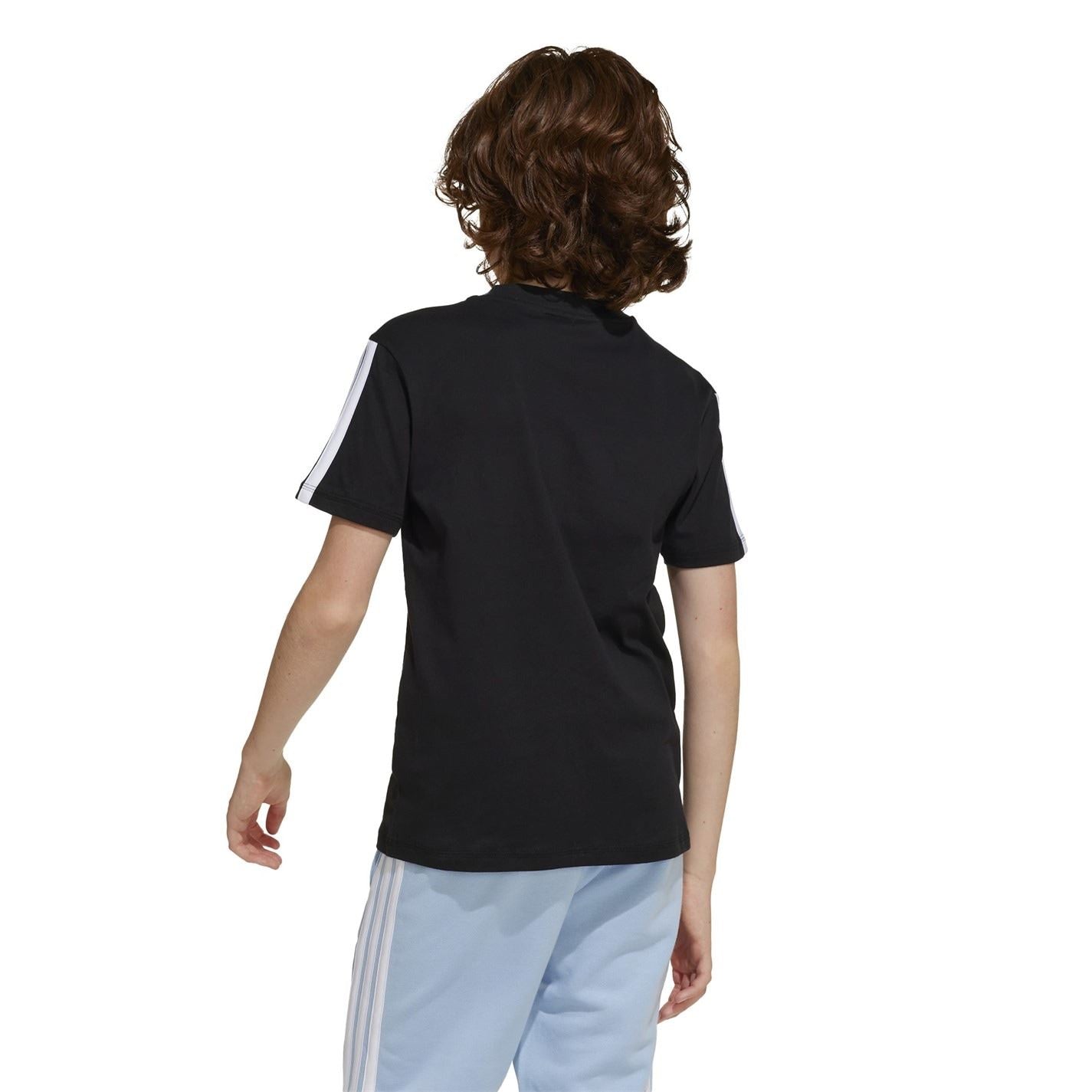 adidas 3 Stripe Essentials T-Shirt Junior