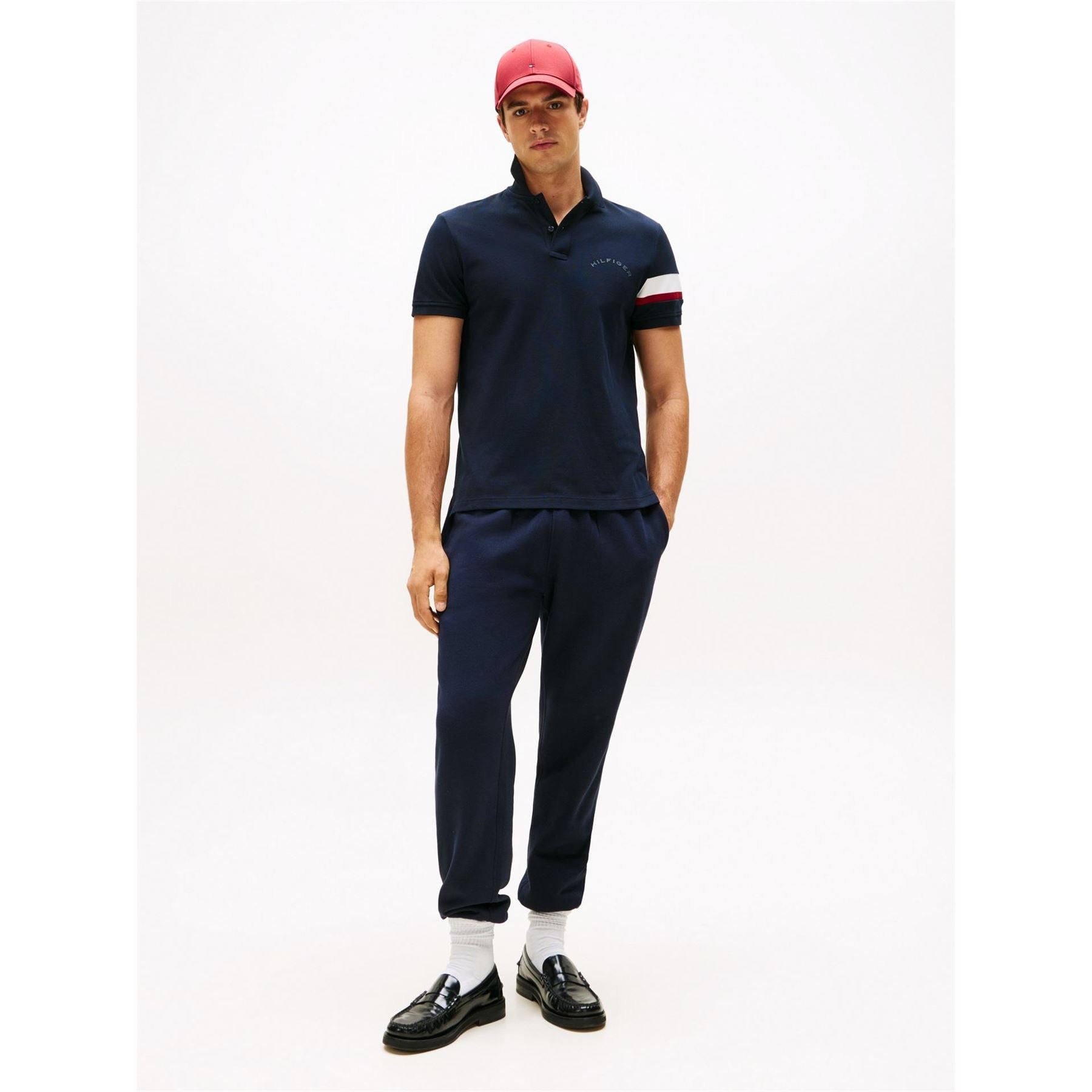 Tommy Hilfiger Collared Neck Short Sleeve Polo Shirt