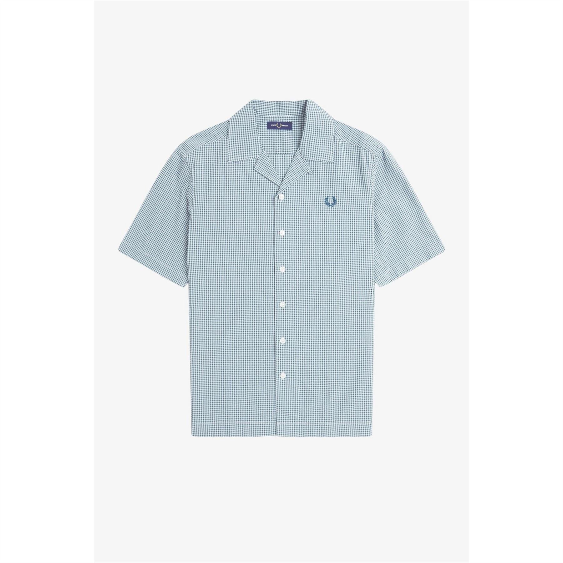 Fred Perry Gingham Short Sleeve Patterned Shirt