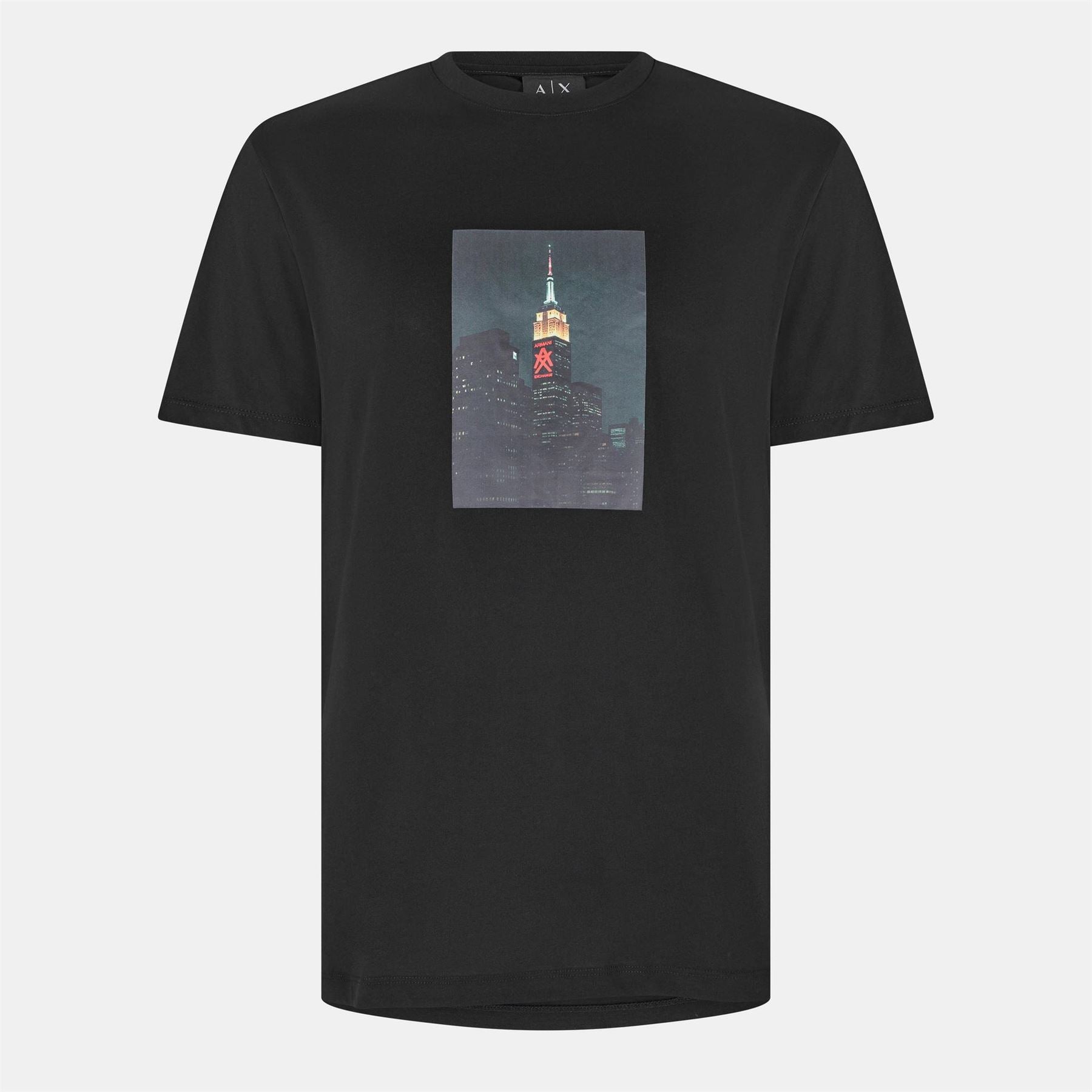 Armani Exchange Skyline Graphic Crew Neck Short Sleeve T-Shirt