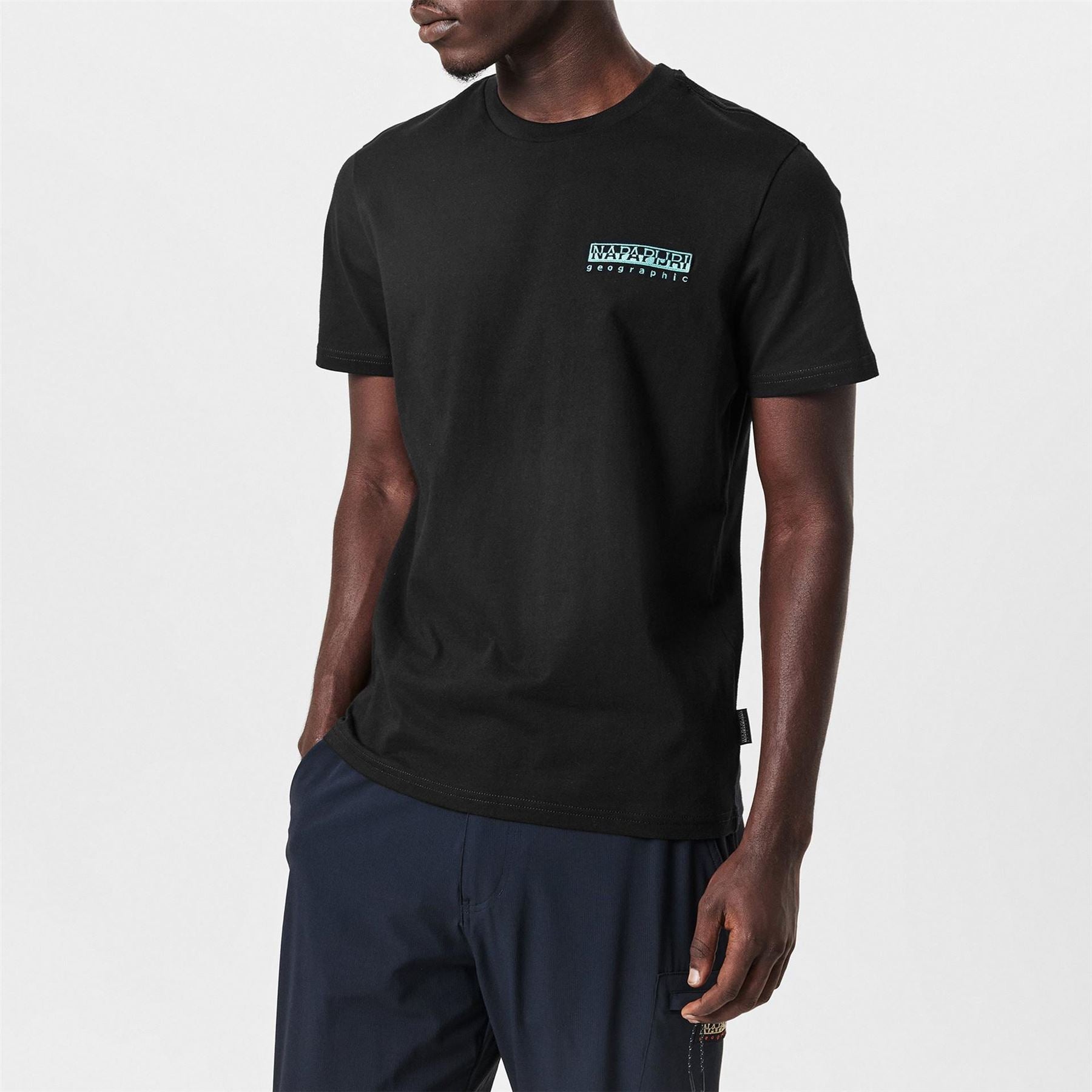 Napapijri Vignoni Geographic Print Regular Fit Crew Neck Short Sleeve T-Shirt