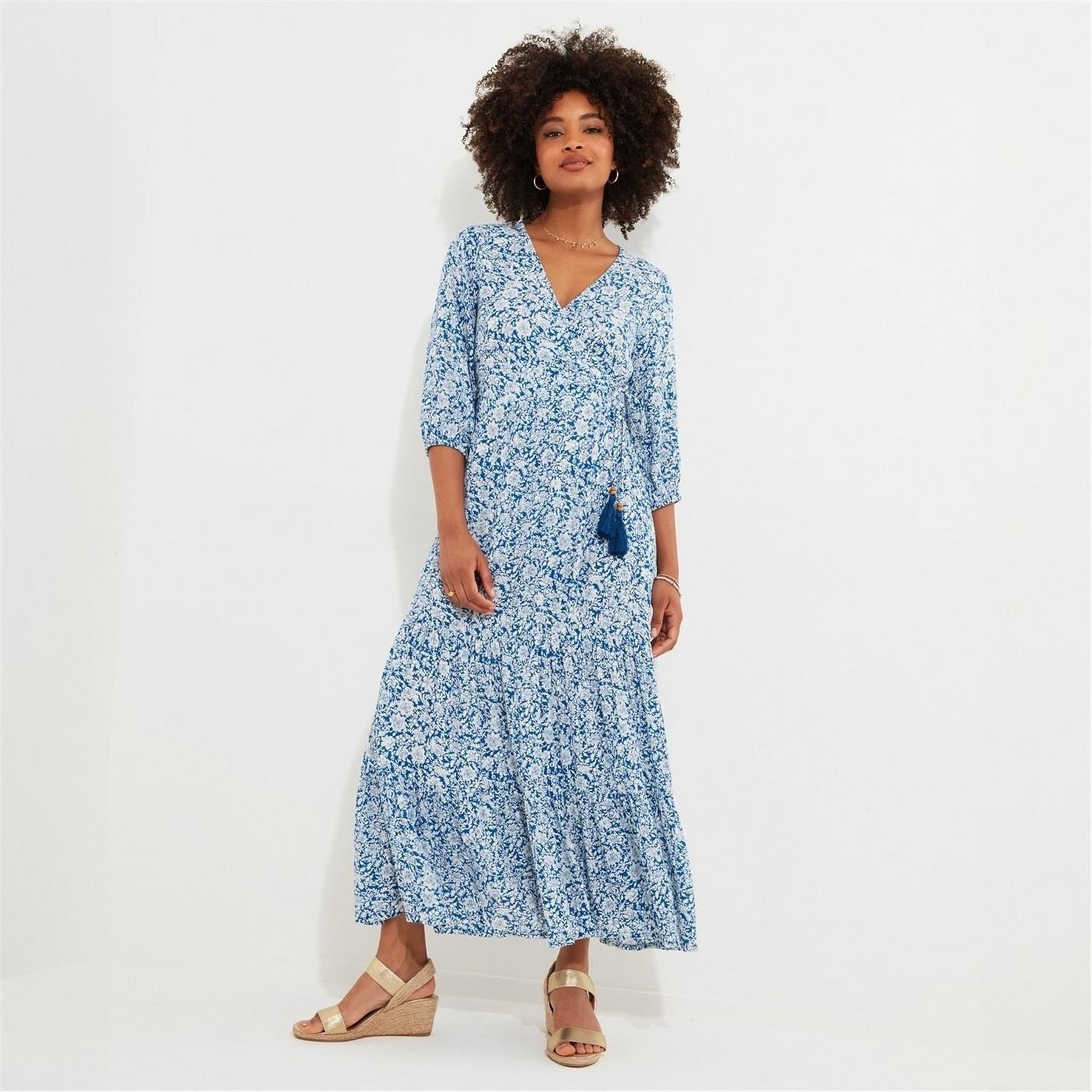Joe Browns Joe Brown Wrap Blue Dress