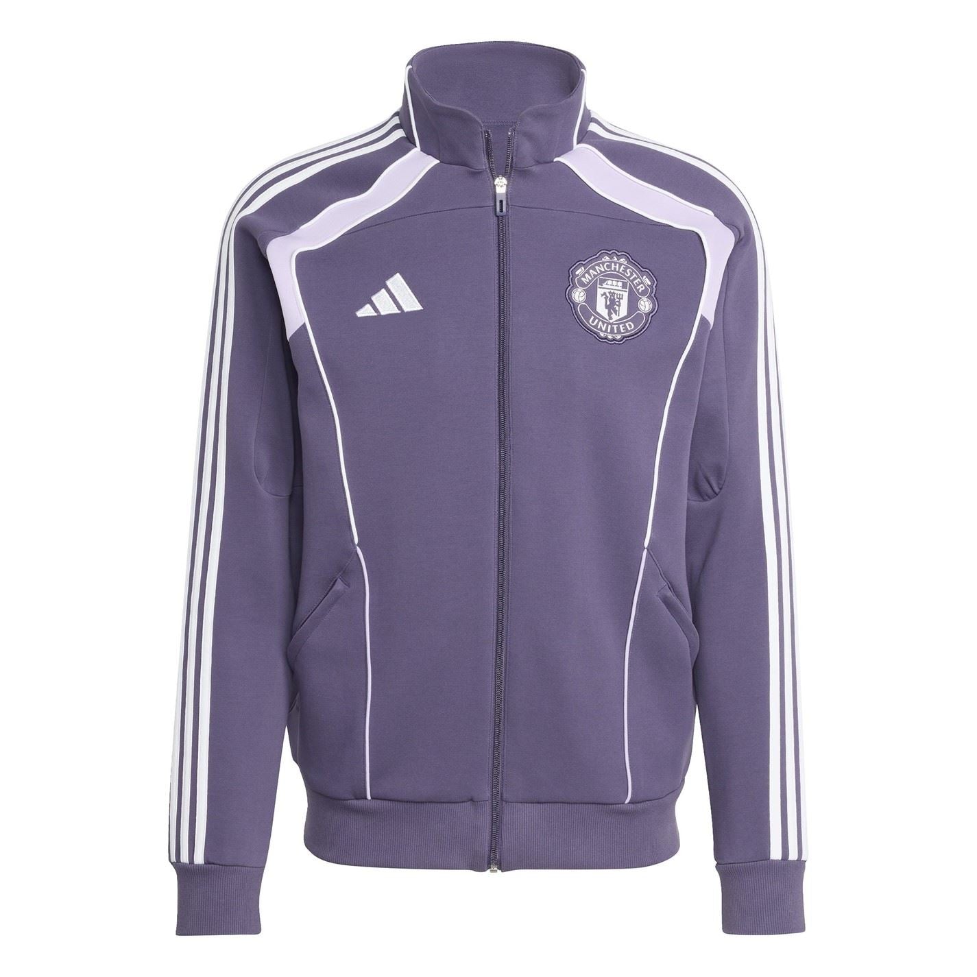 adidas Mens Manchester United Ubackpack Doubleknit Tracksuit Top