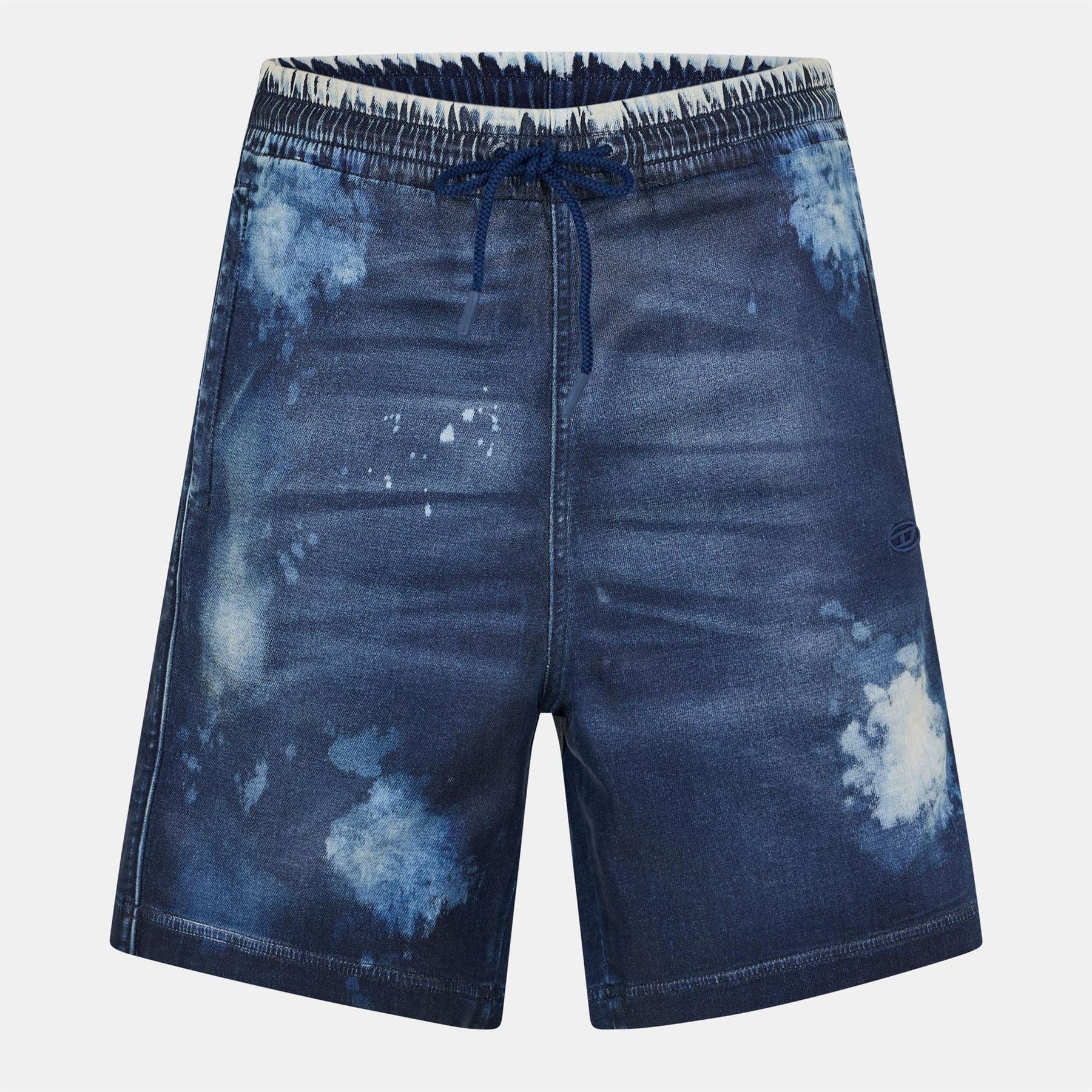 Diesel Denim Acid Wash Shorts