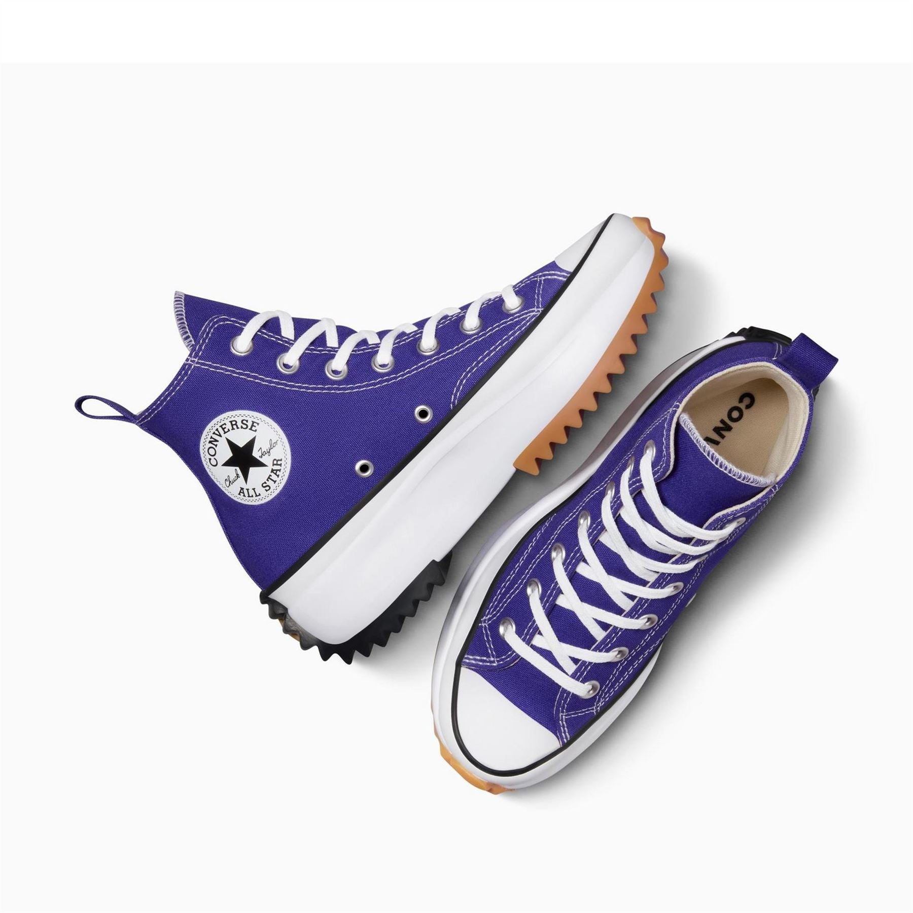 Converse Adults Run Star Hike Platform Canvasas High Top Trainers