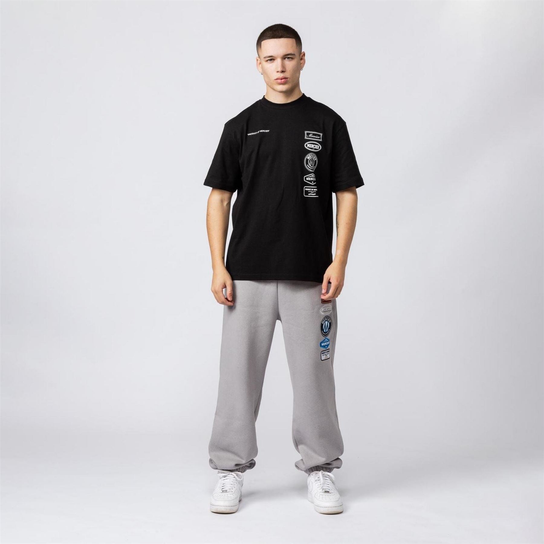 Mercier Badge Oversize Fit Crew Neck Short Sleeve T-Shirt