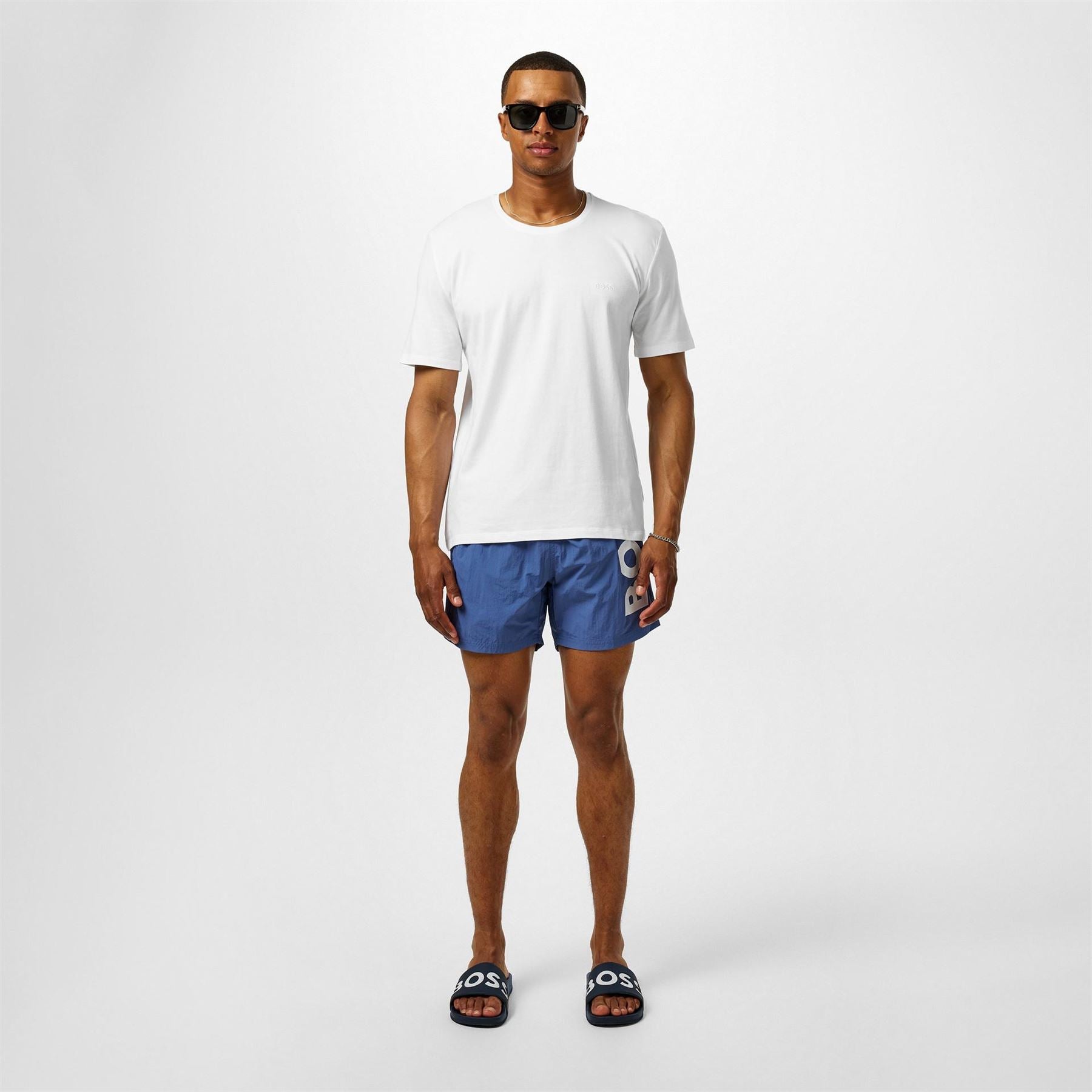 Boss Octopus Swim Shorts With Bold  Branding