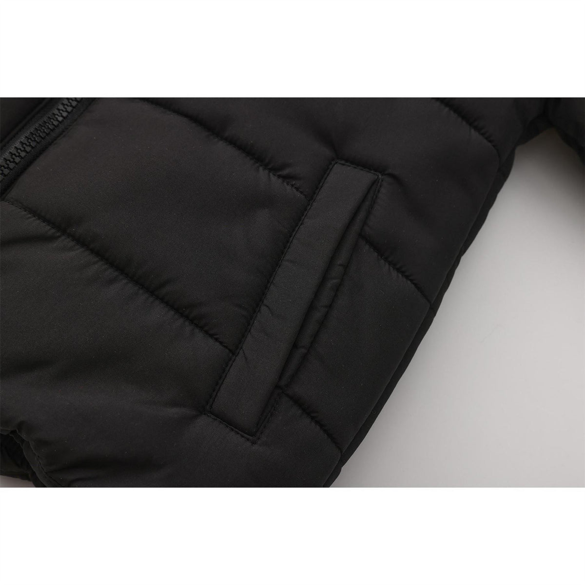 Character  Hooded Long Sleeve Padded Puffer Jacket
