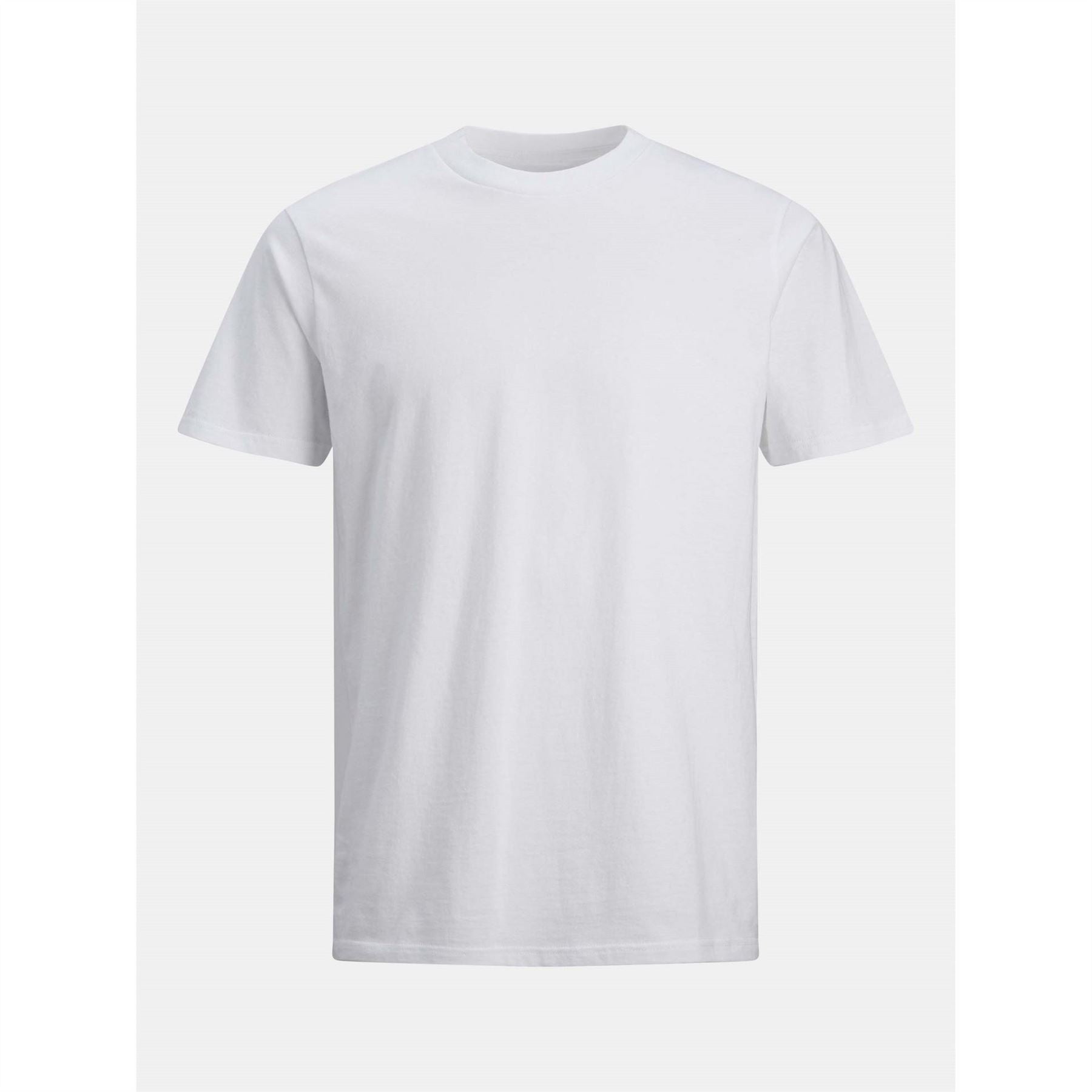 Jack and Jones Mens 3 Pack Short Sleeve T-Shirt