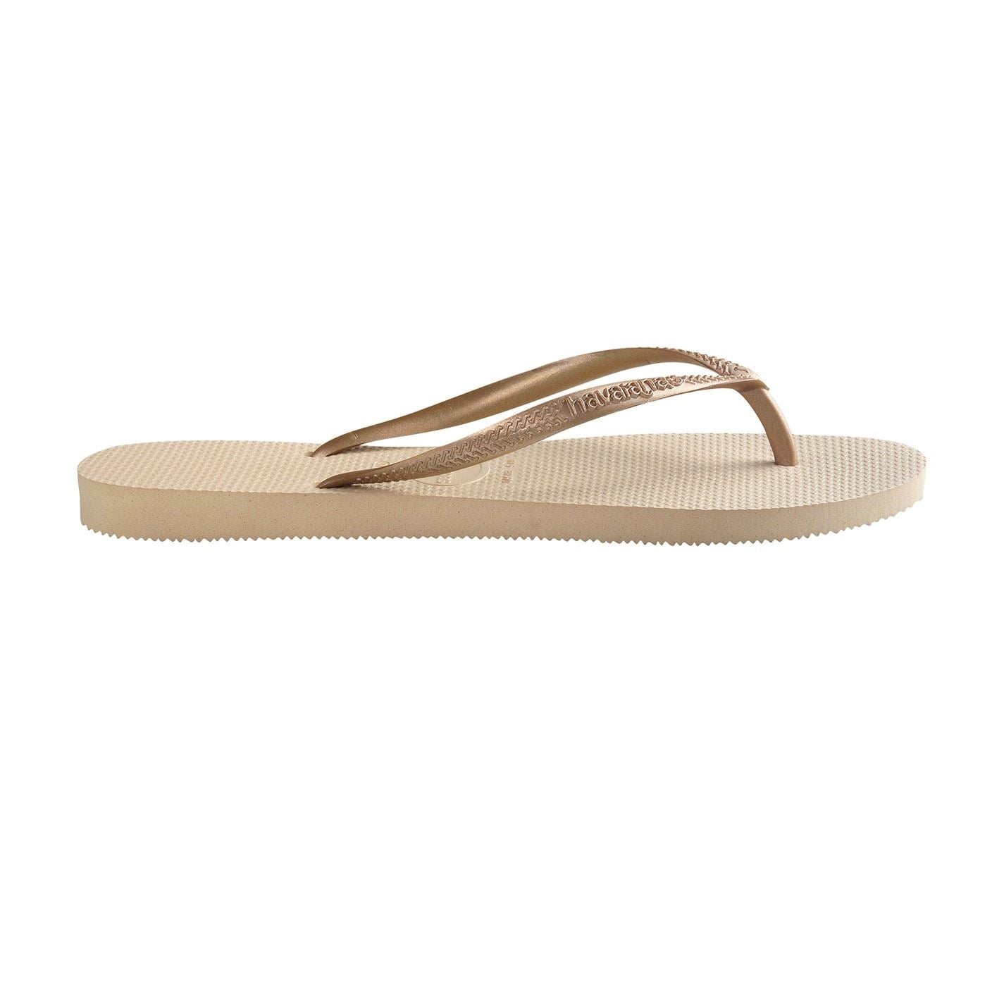 Havaianas Slim Textured Flat Heel Flip Flops