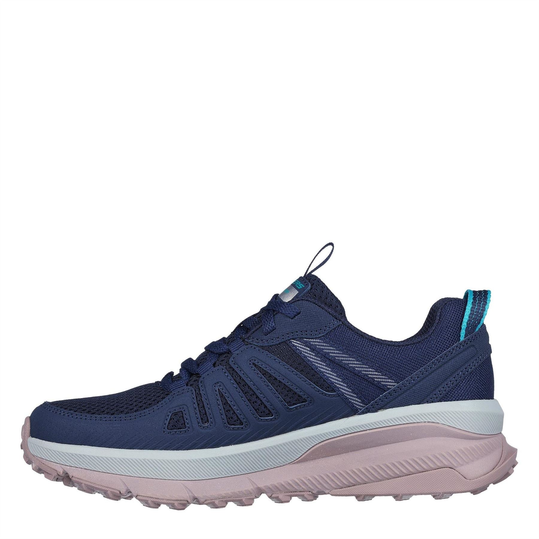 Skechers Womens Qtr Overlay Low Top Lace Up W Slip On Trainers