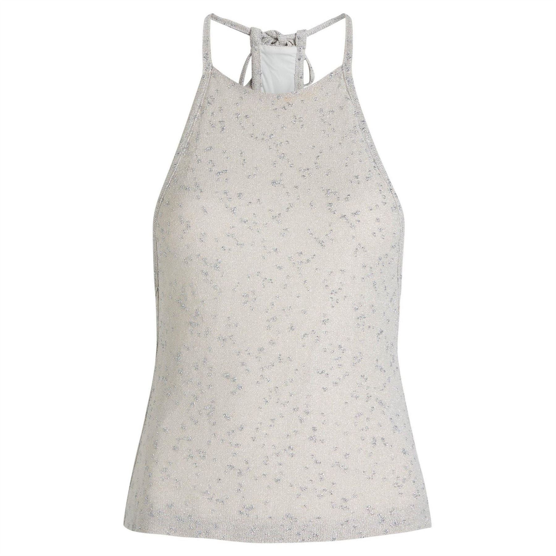 Christopher Esber Metallic Halter Top