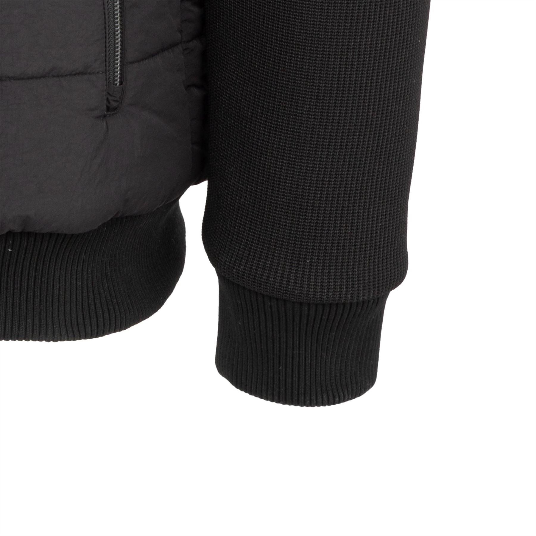 Firetrap Sartorial Padded Quilted Long Sleeve Hybrid Jacket