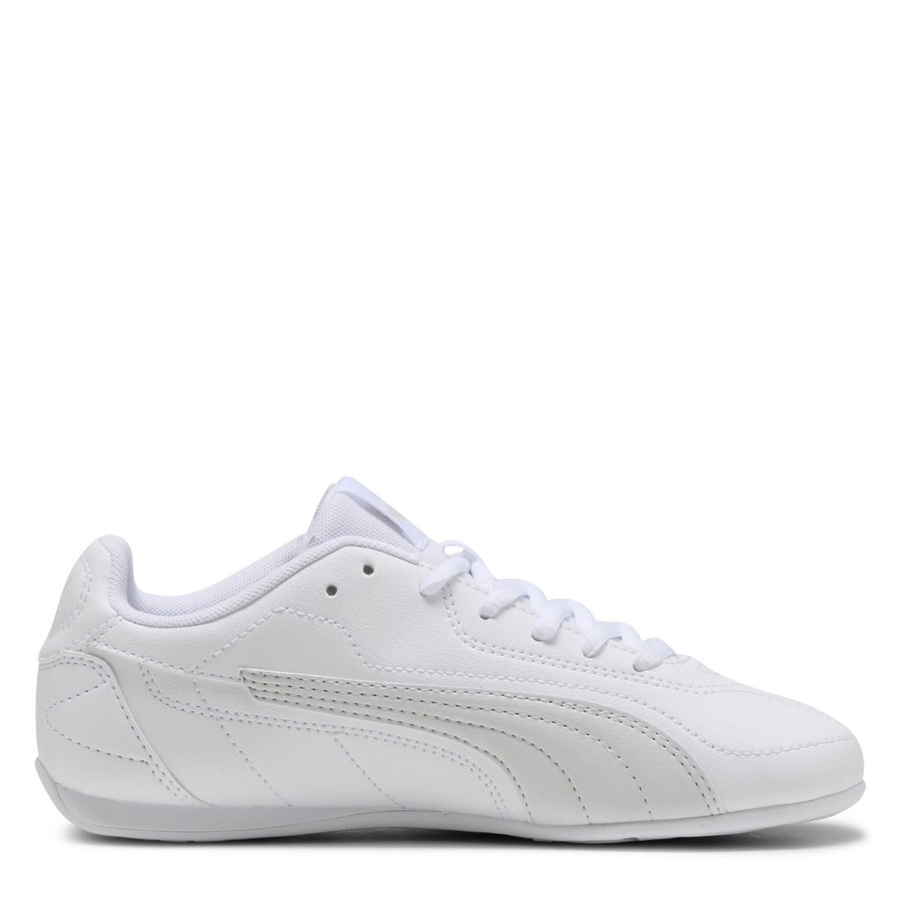 Puma Low Top Round Toe Flat Heel Sneakers