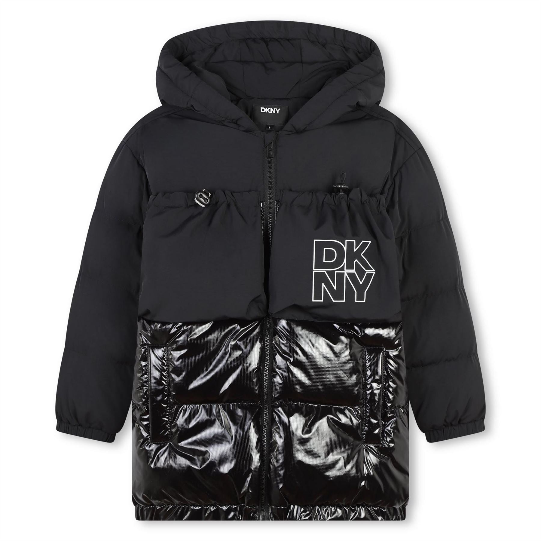 DKNY Logo Padded Short Puffer Jacket