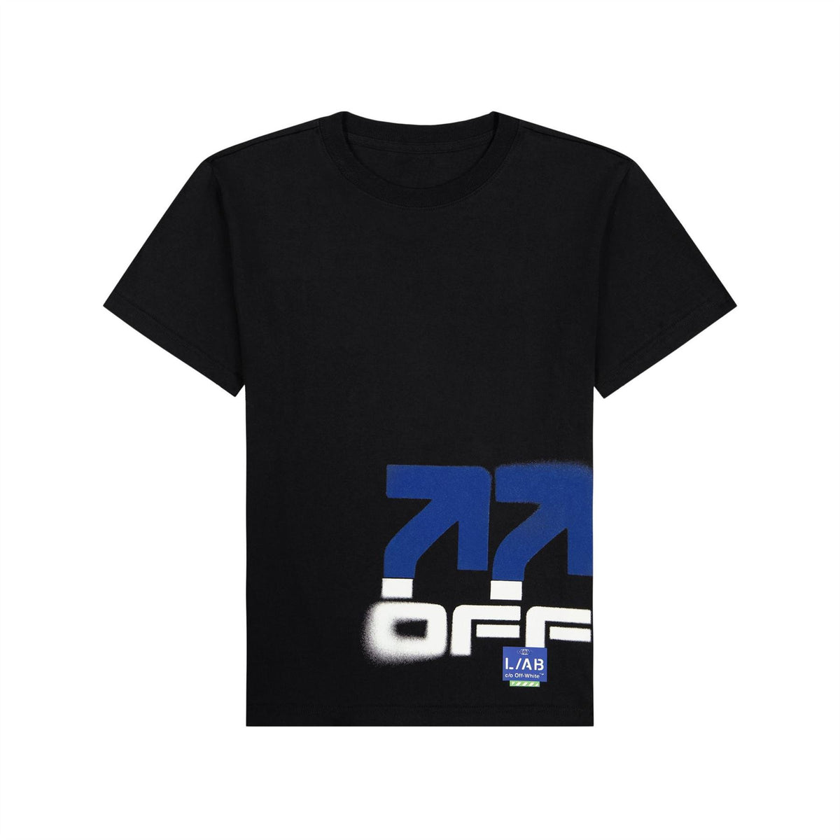 L AB Off White Large Logo T-Shirt