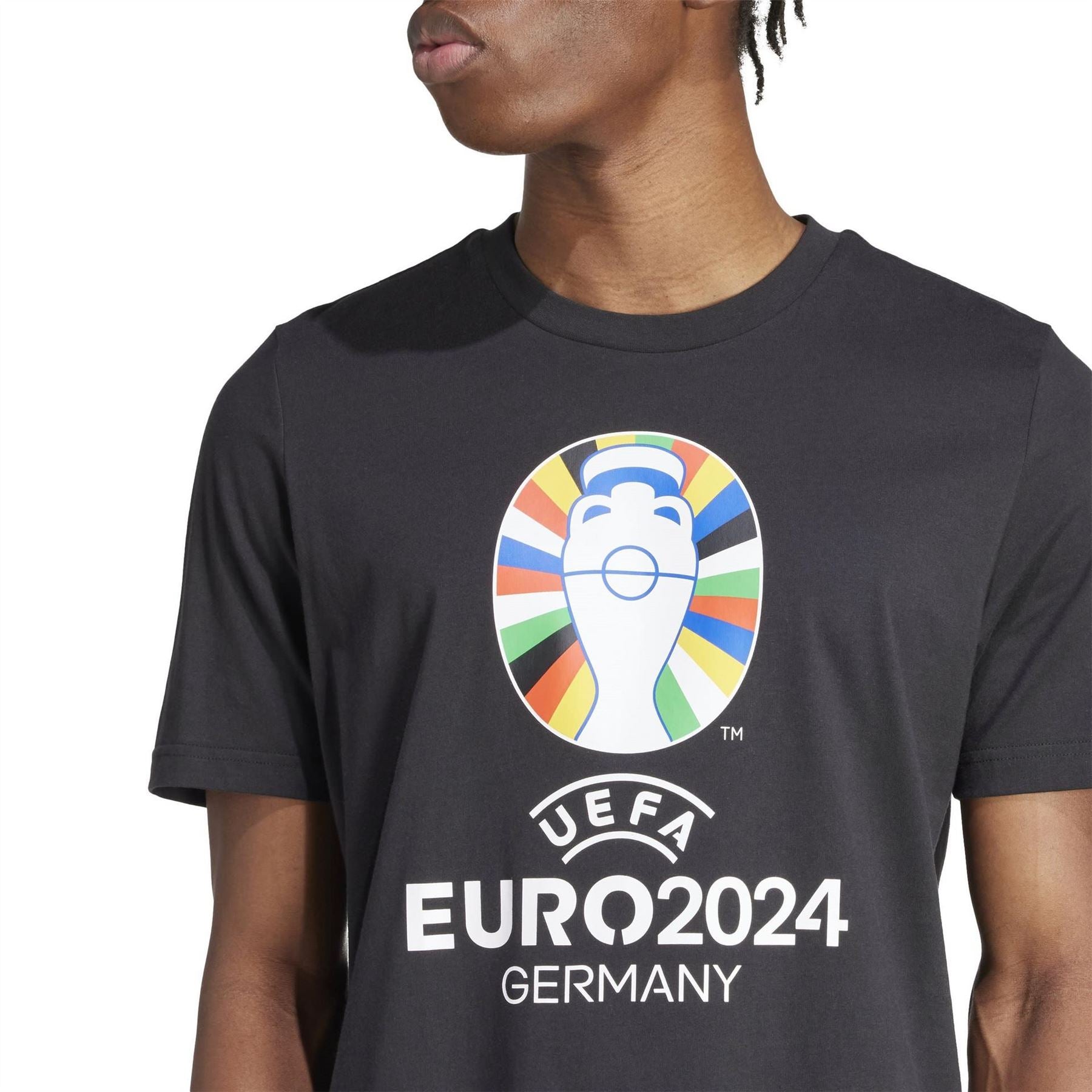 adidas Mens Euro 24 Official Emblem T-Shirt