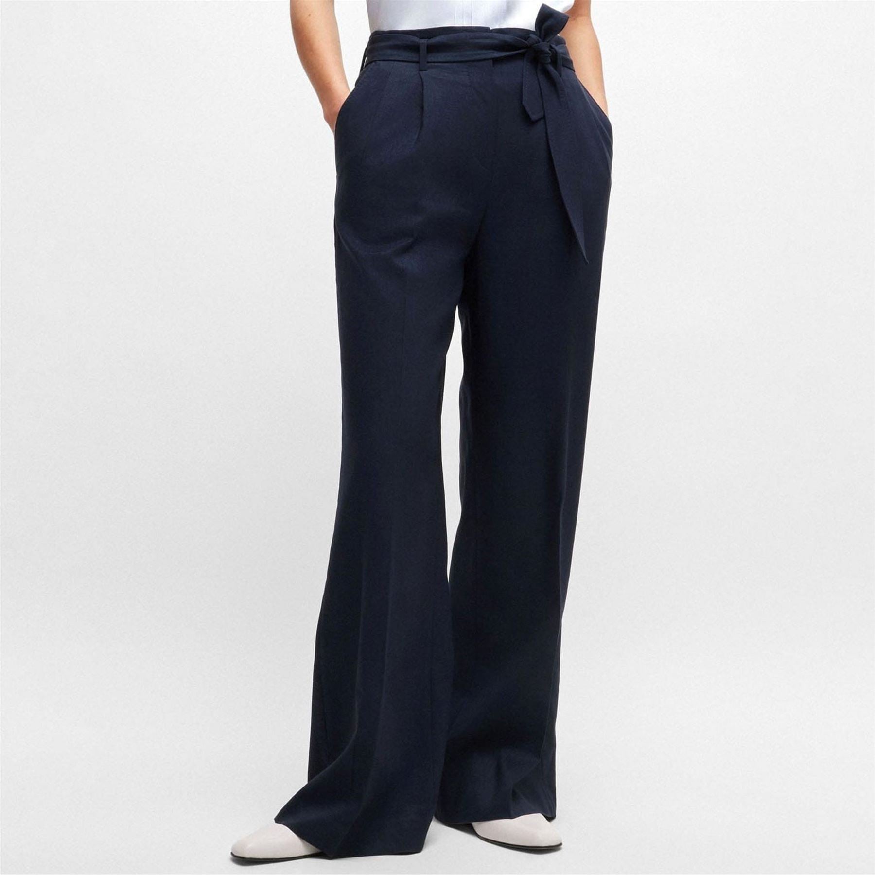Boss Wide Leg Trousers