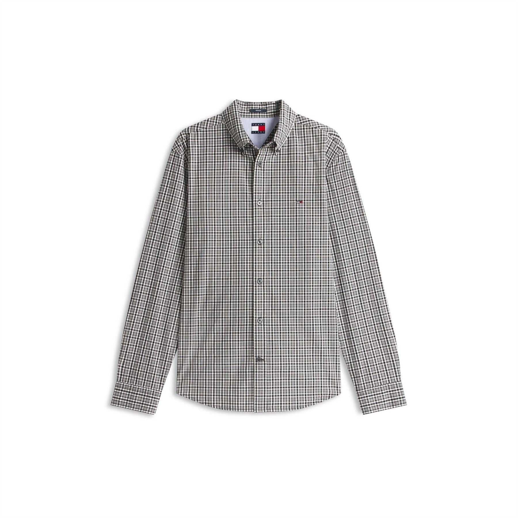 Tommy Jeans Poplin Collared Neck Long Sleeve Shirt