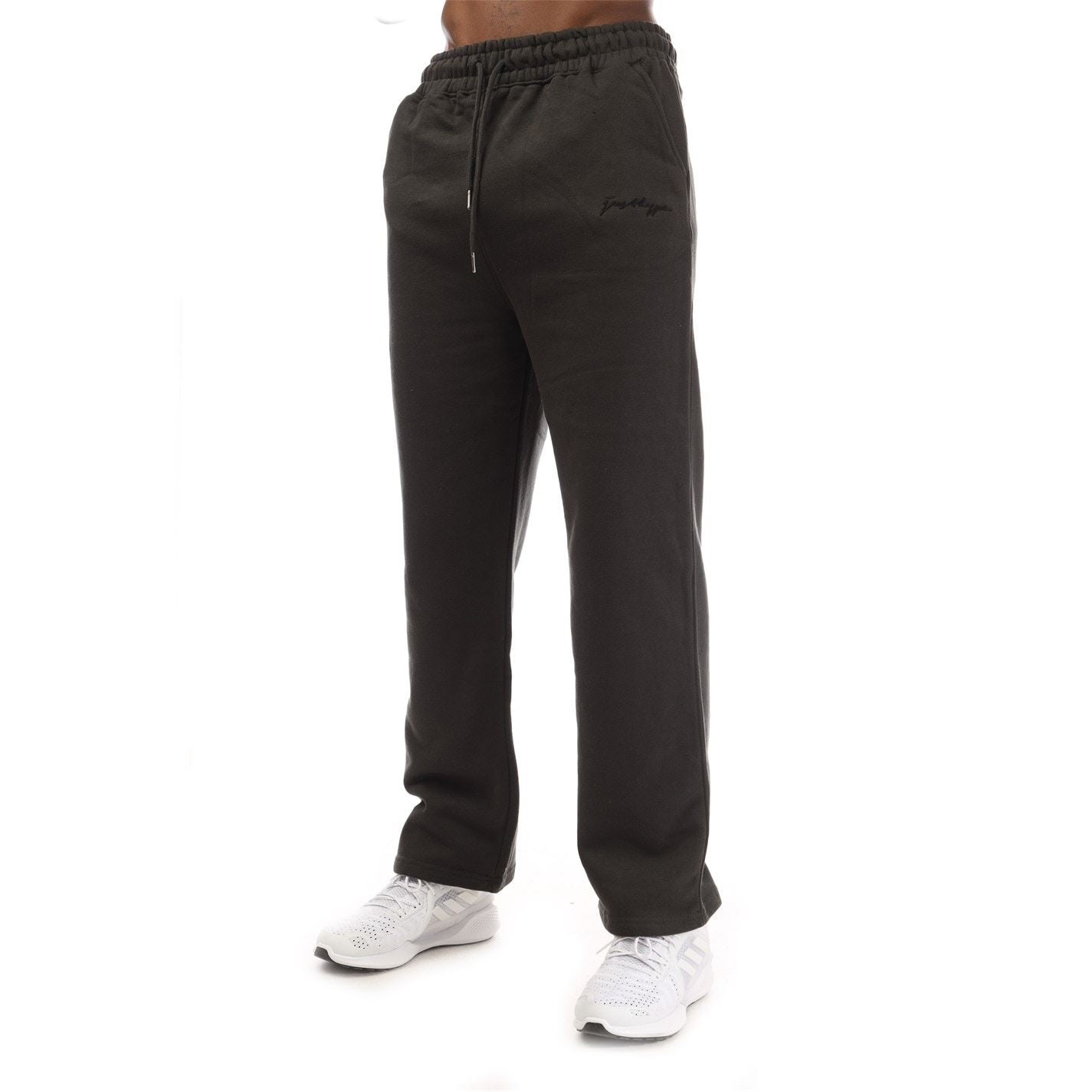 Hype Wide Leg Solid Patterned Joggers