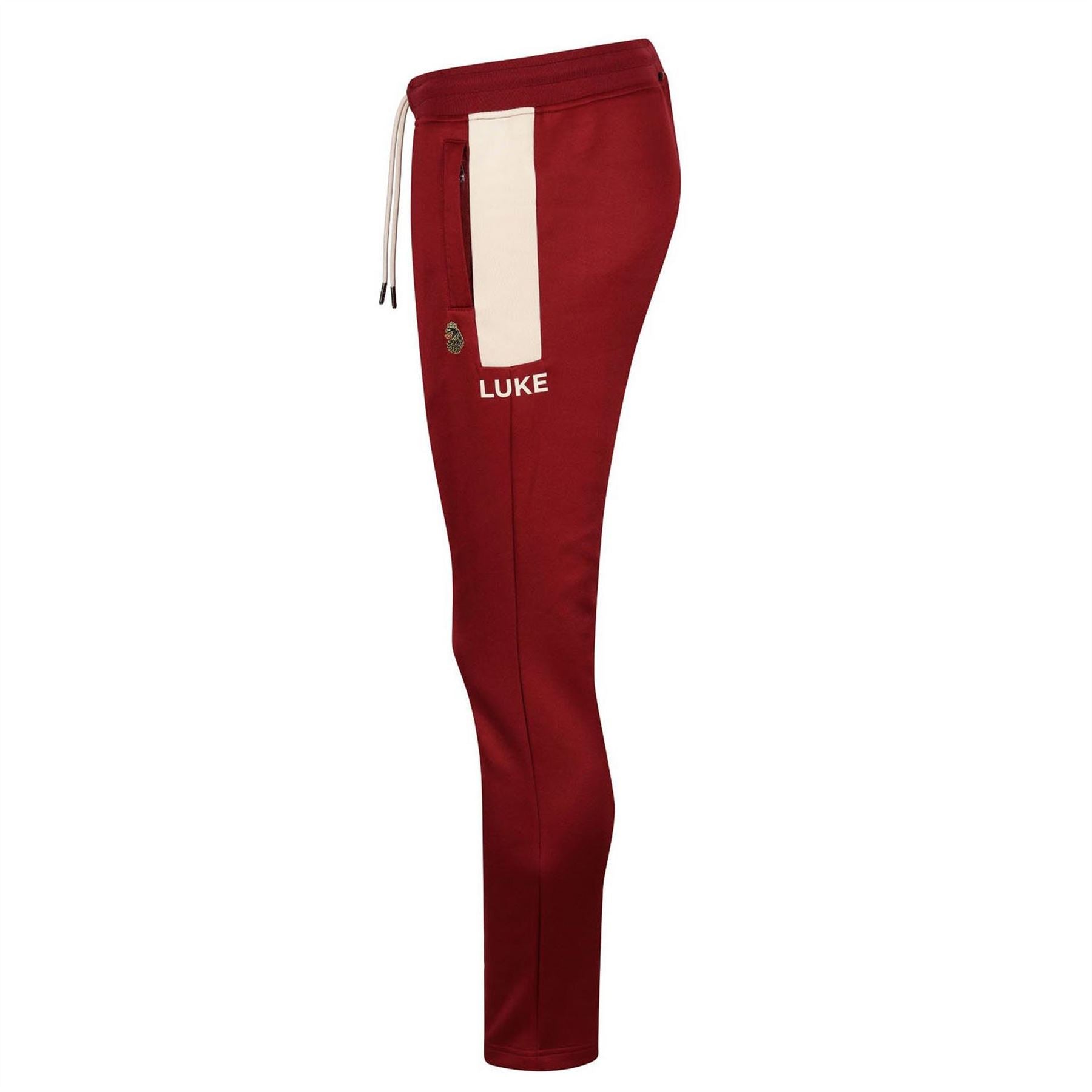 Luke Edin Solid Patterned Straight Joggers