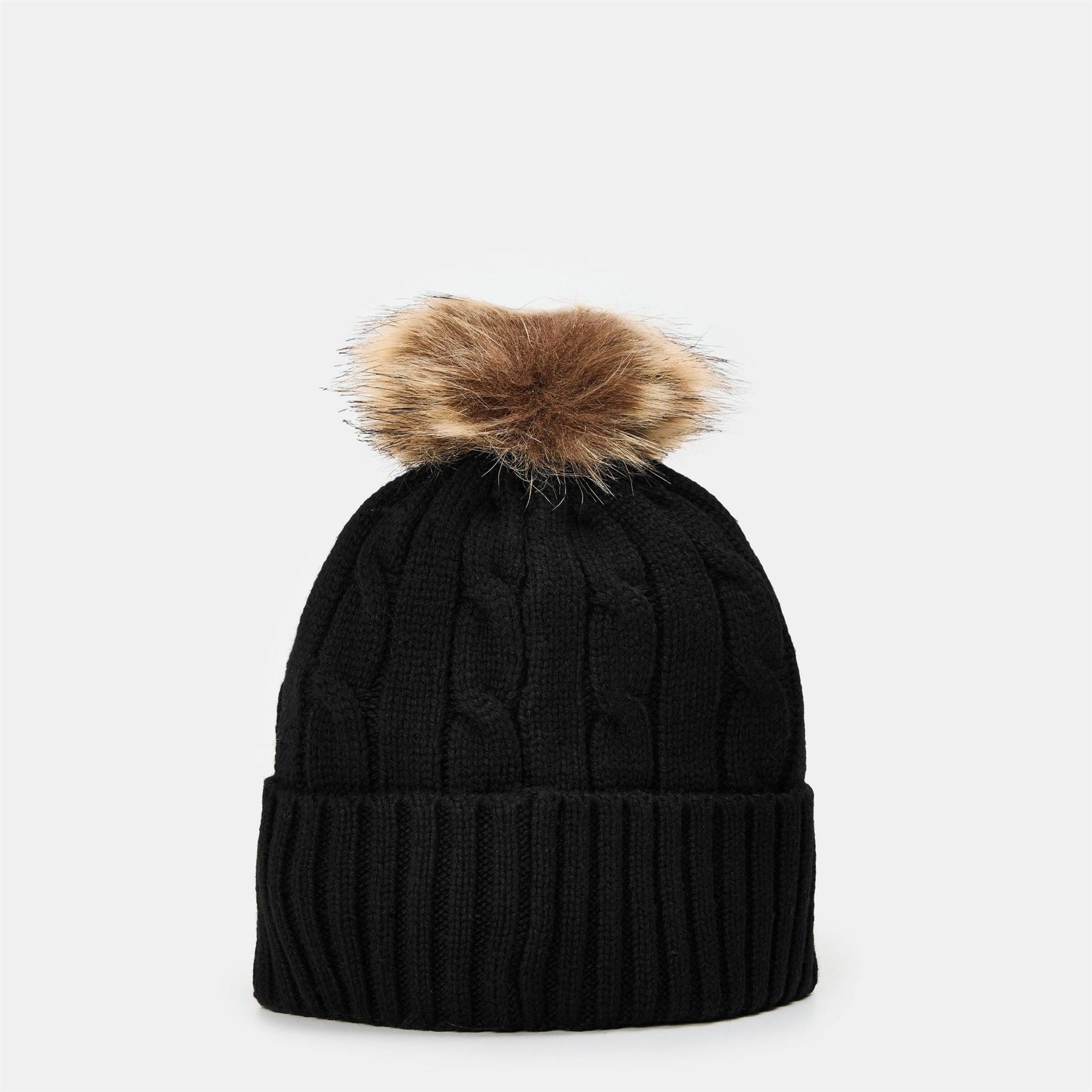 Lauren by Ralph Lauren Pom Cable Knit Beanie