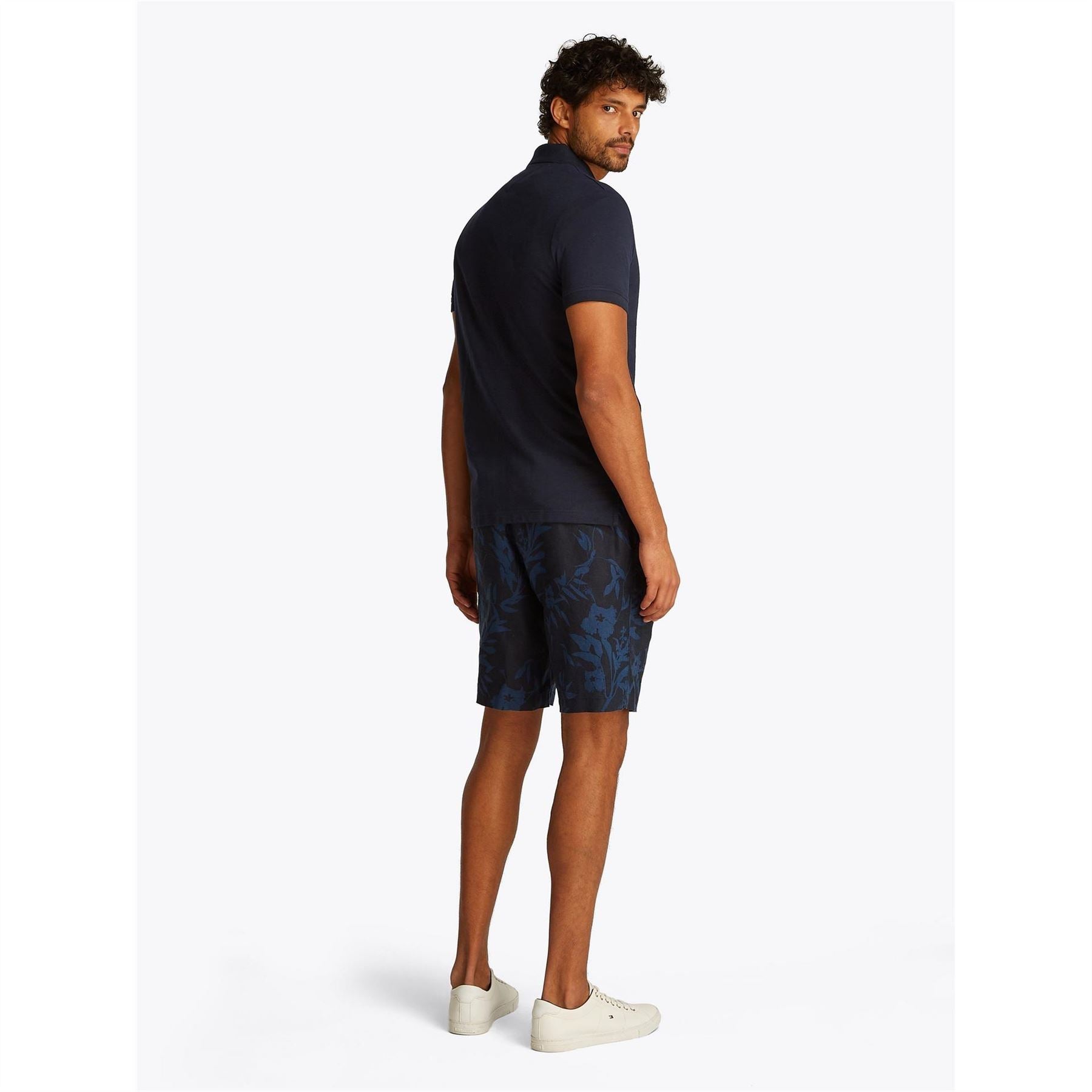 Tommy Hilfiger Cotton Linen Terry Short Sleeve Polo Shirt