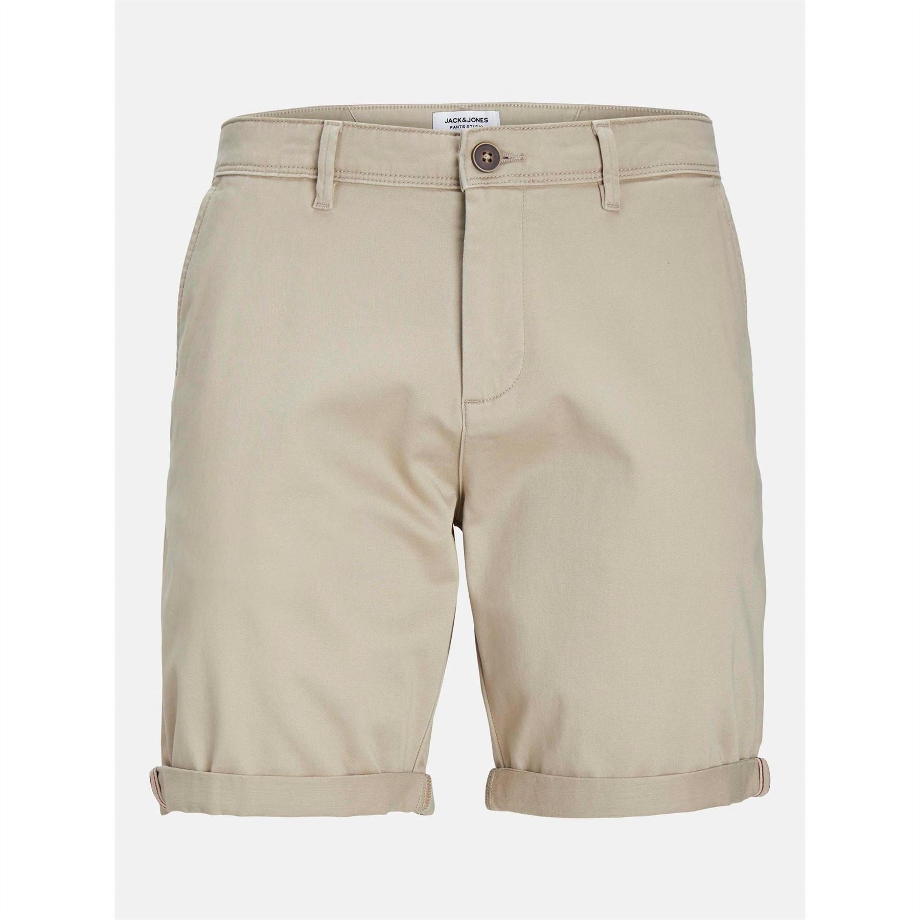 Jack and Jones Bowie Solid Patterned Bermuda Chino Shorts