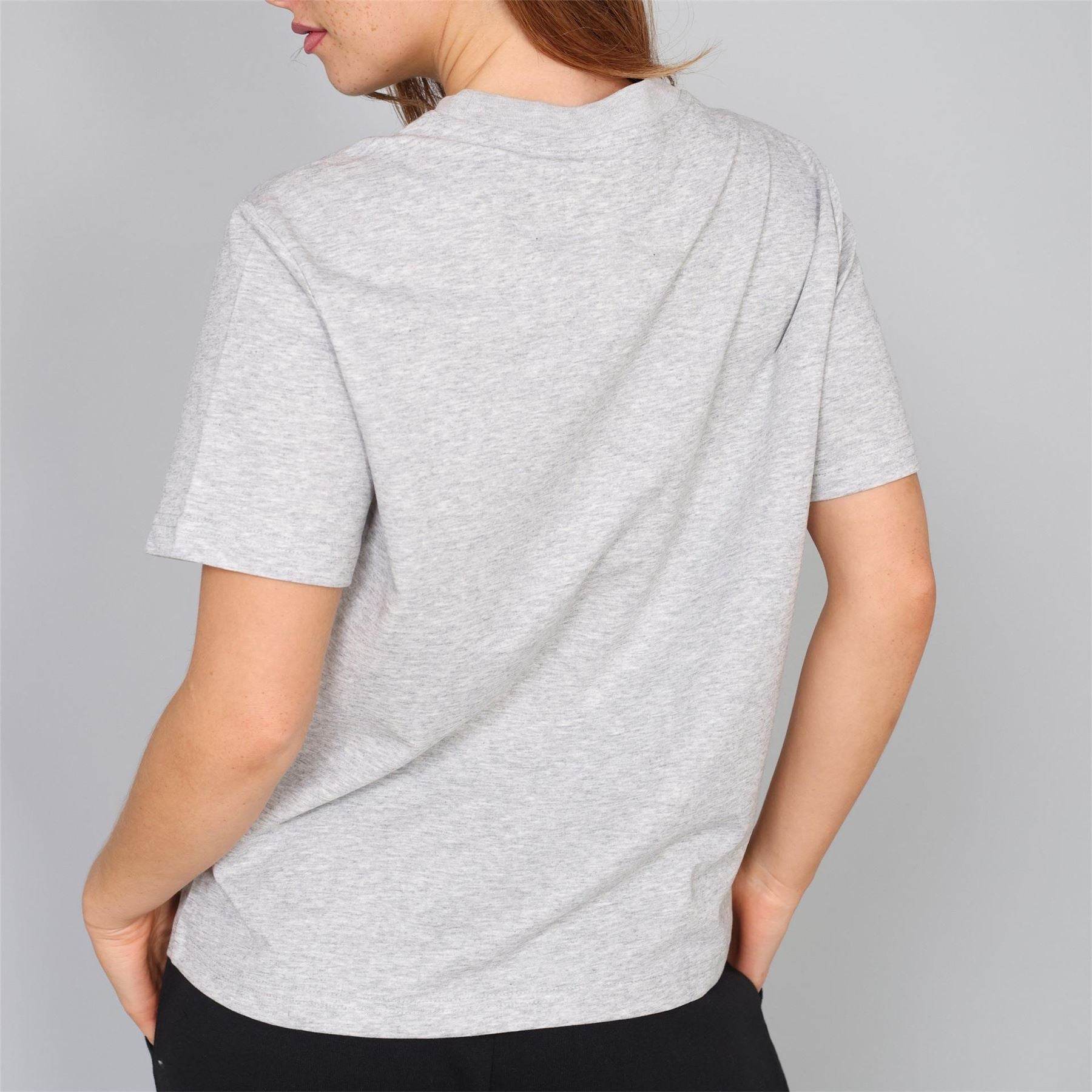Blank Essentials Lettering Crew Neck Ribbed Collar Short Sleeve Jersey T-Shirt