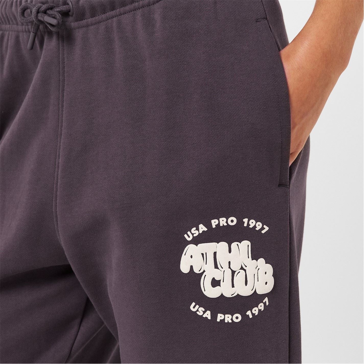 USA Pro Lettering Graphic Joggers with Logo