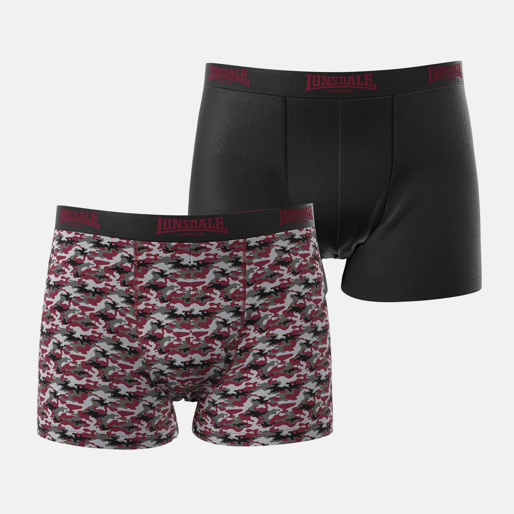 Lonsdale Mens 2 Pack Trunk