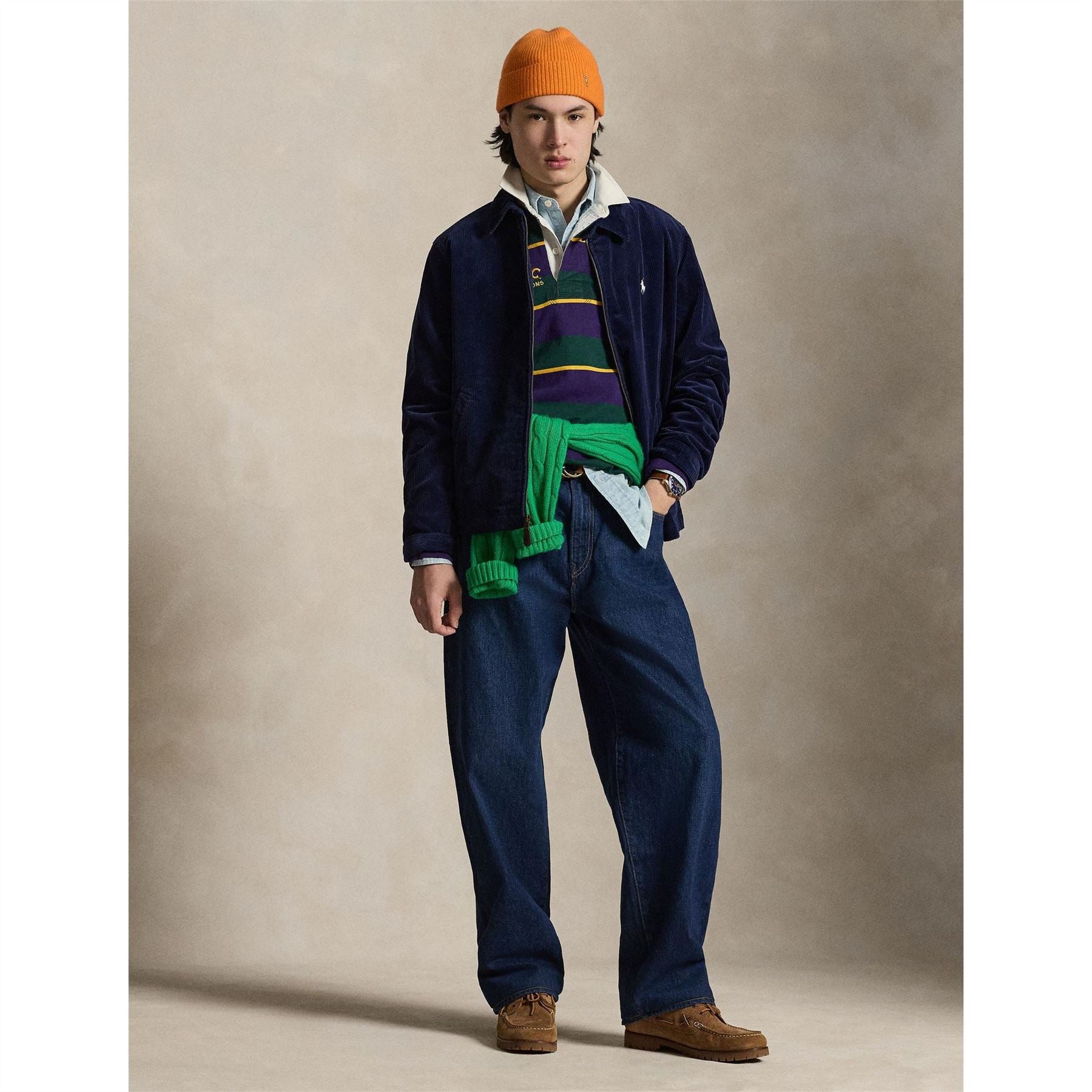 Polo Ralph Lauren Ribbed Zipped Pocket Windbreaker Jacket
