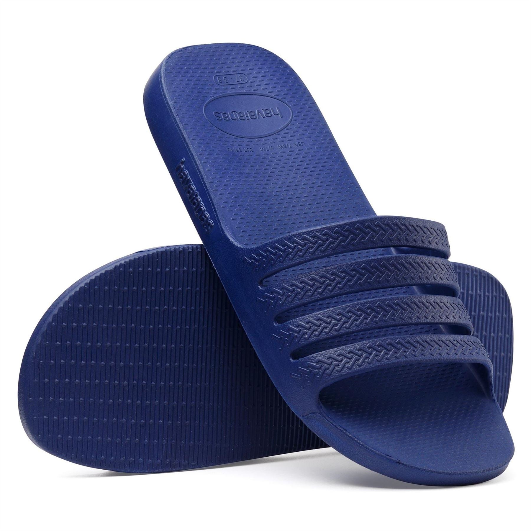 Havaianas Mens Hav. Slide Stradi Black 43 44 Flip Flops