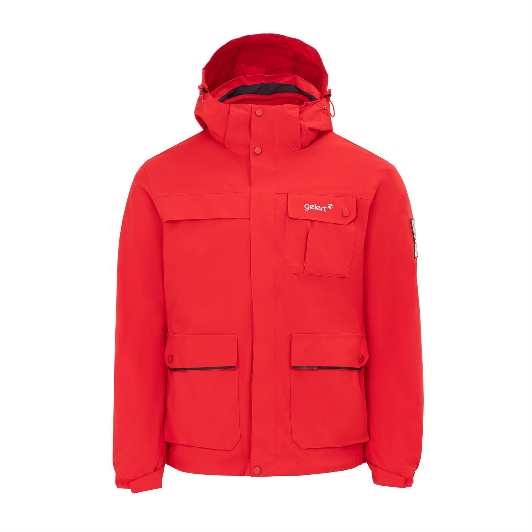 Gelert 3 in 1 Windproof Fleece Lined Detachable Hood Long Sleeve Jacket
