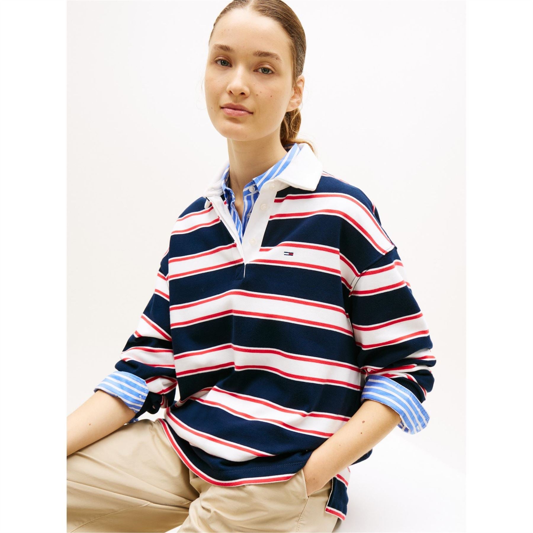 Tommy Jeans Rugby Str Cr Ld62