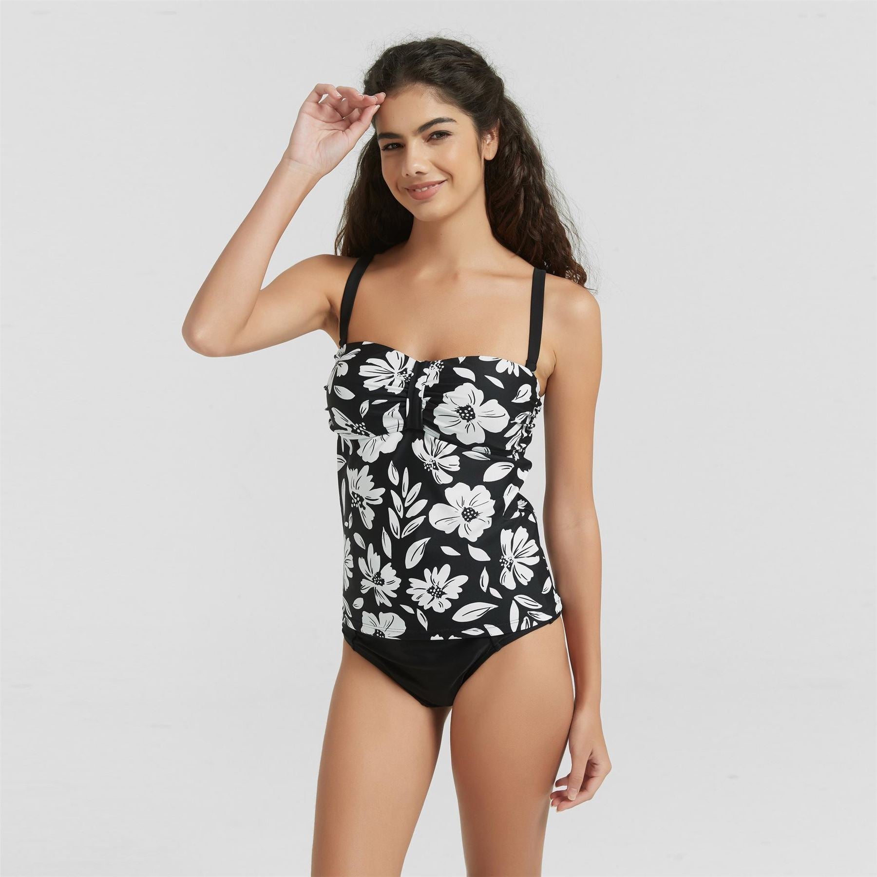 Be You Ruch Sweetheart Neck Tank Top