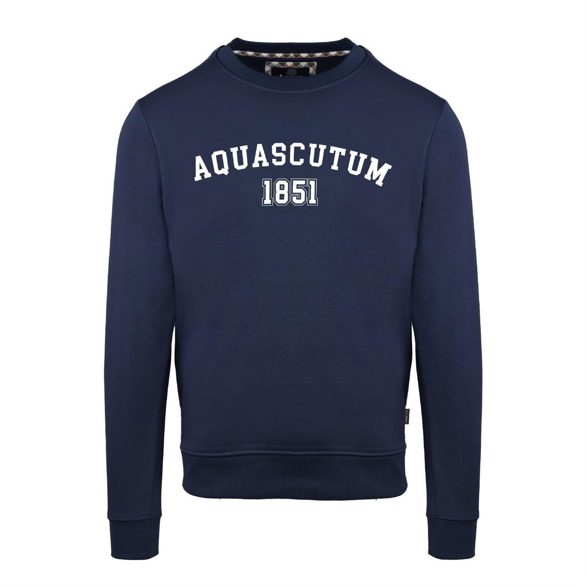 Aquascutum Arch Logo Crew Neck Long Sleeve Sweatshirt