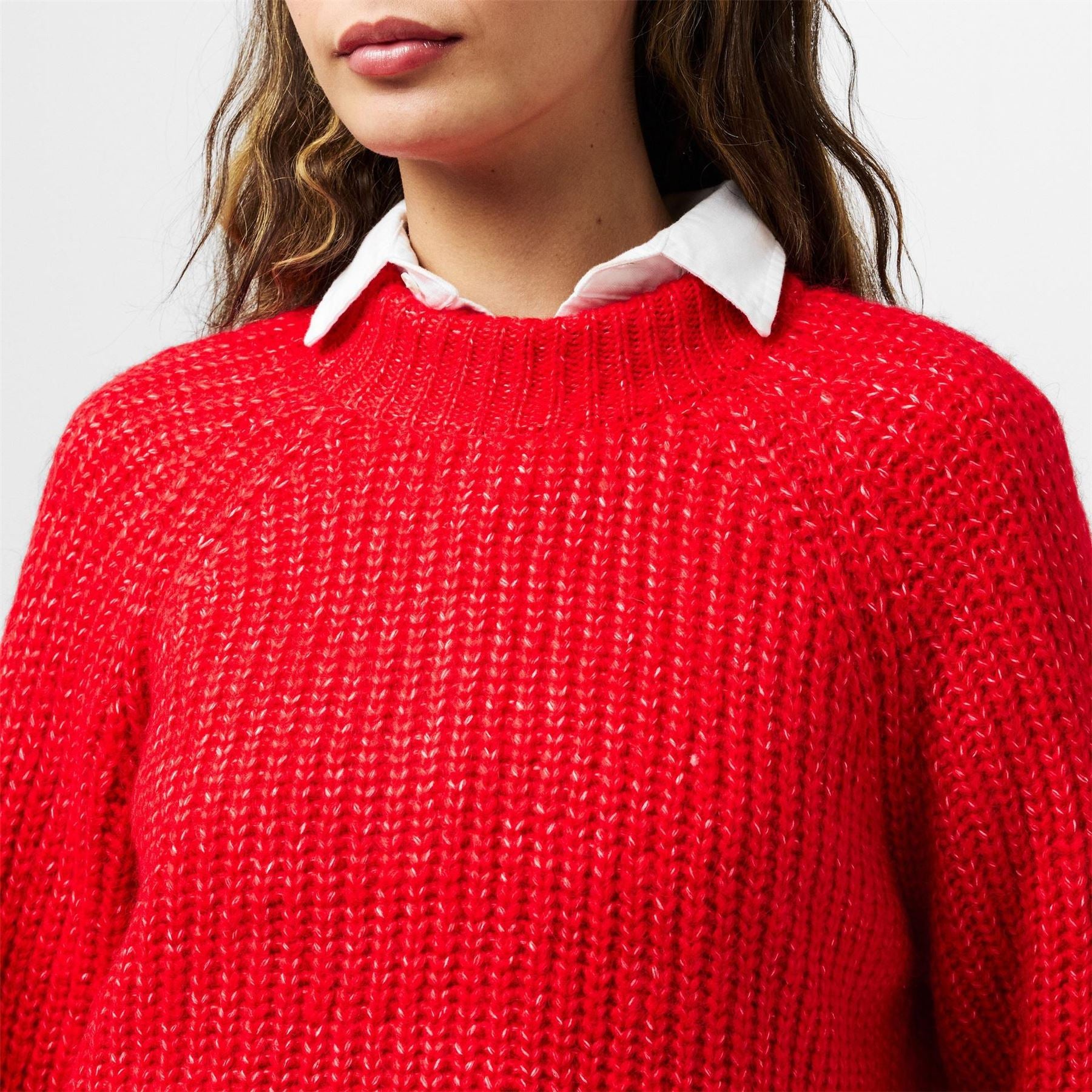Pieces Relaxed Fit Hooded Long Sleeve Sweatshirt