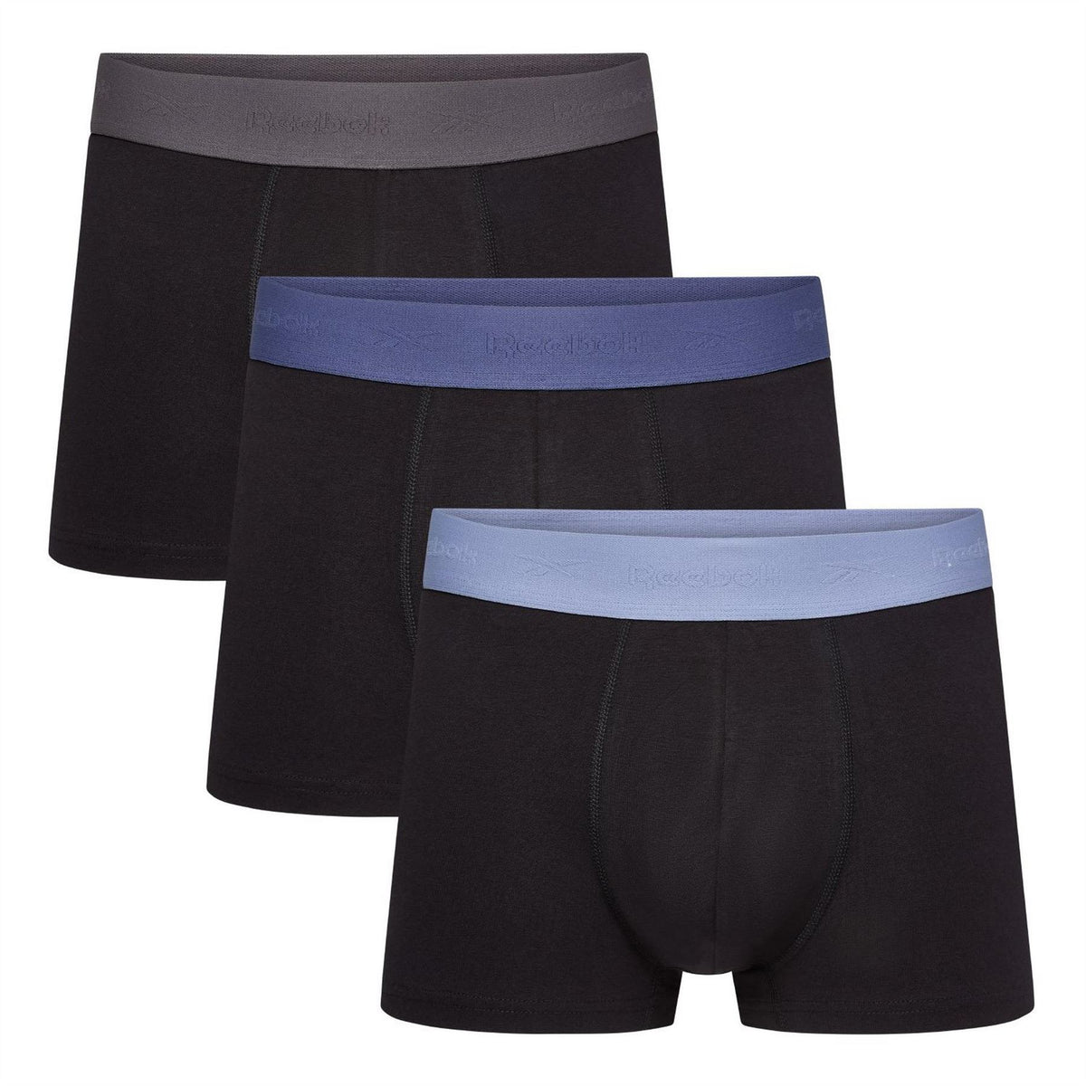 Reebok Mens 3 Pack Trunks Read