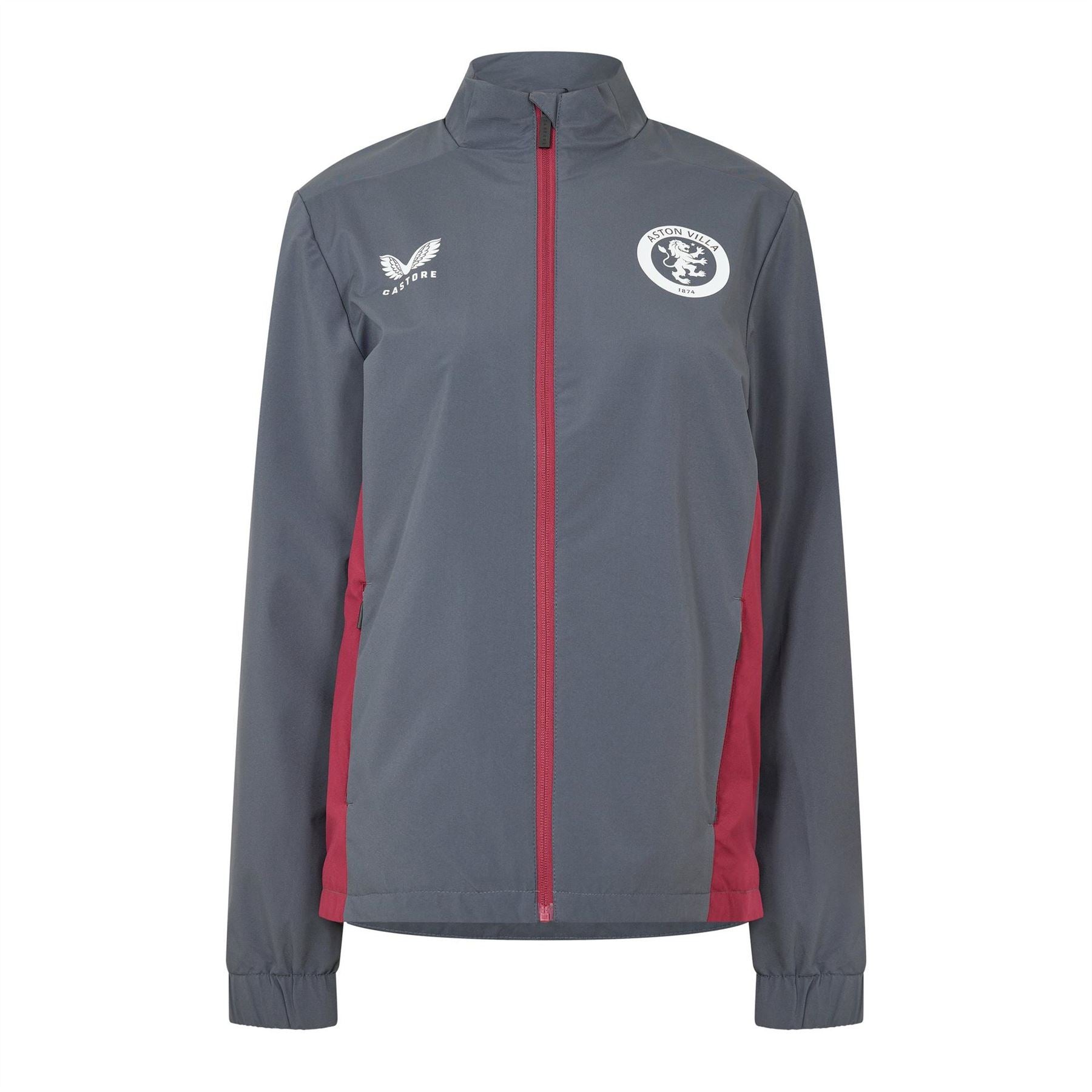 Castore Solid Patterned Zipped Pocket Track Jacket