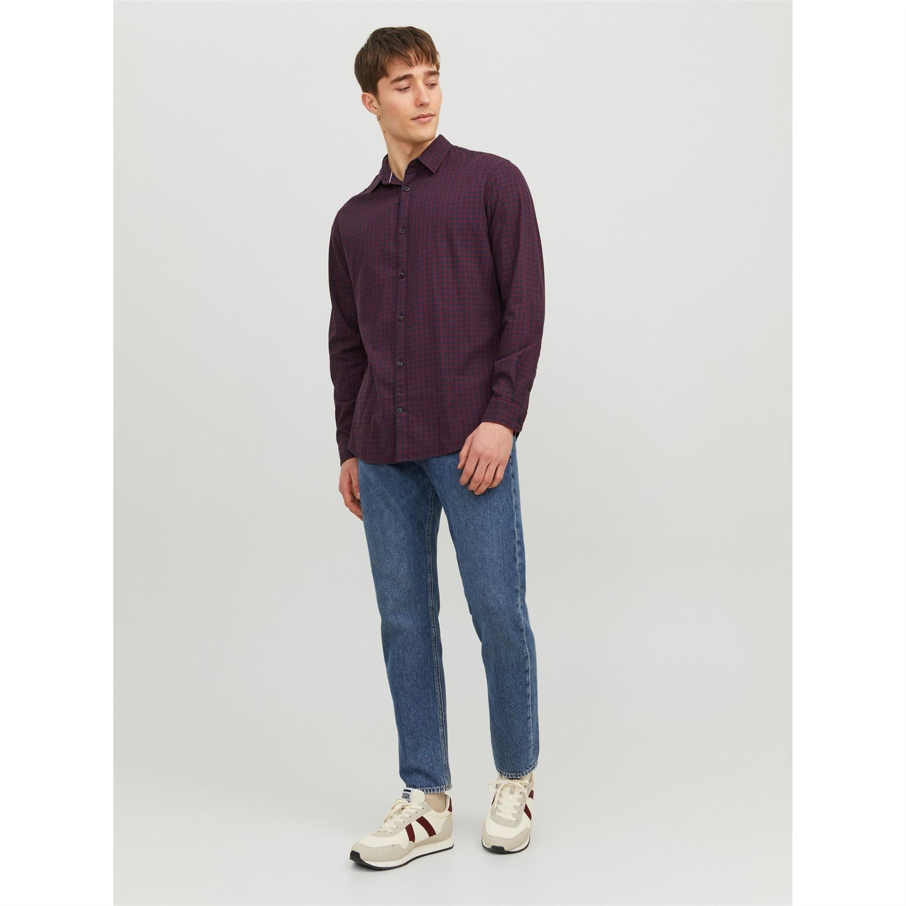 Jack and Jones Mens Gingham Shirt
