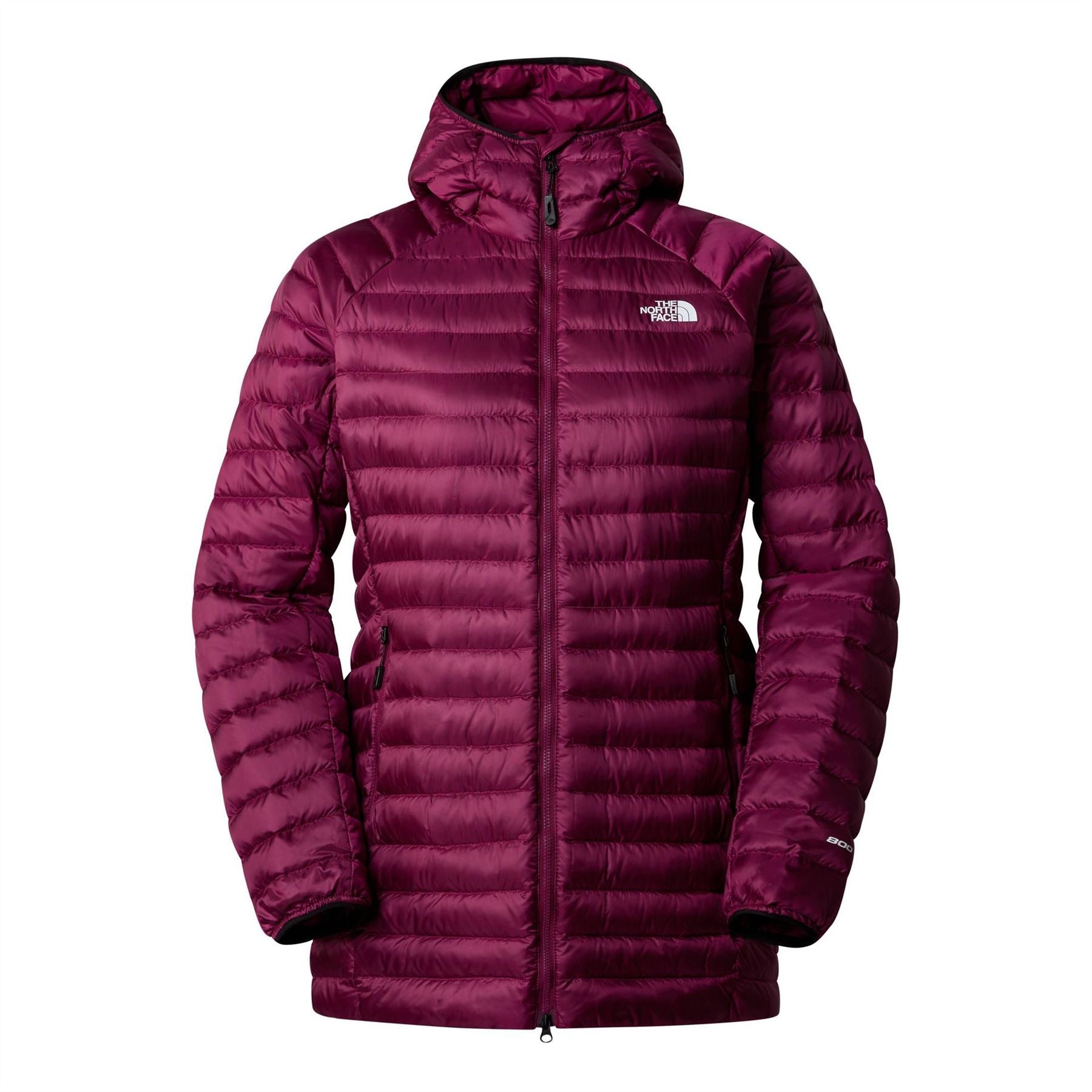 The North Face Trevail 800 Fill Down Hooded Long Sleeve Short Puffer Jacket