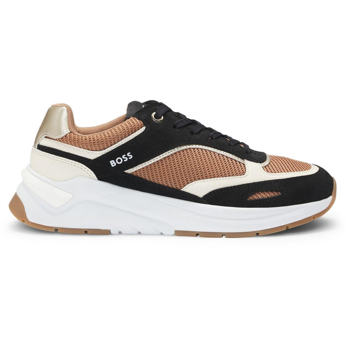 Boss Skylar Low Top Round Toe Flat Heel Trainers