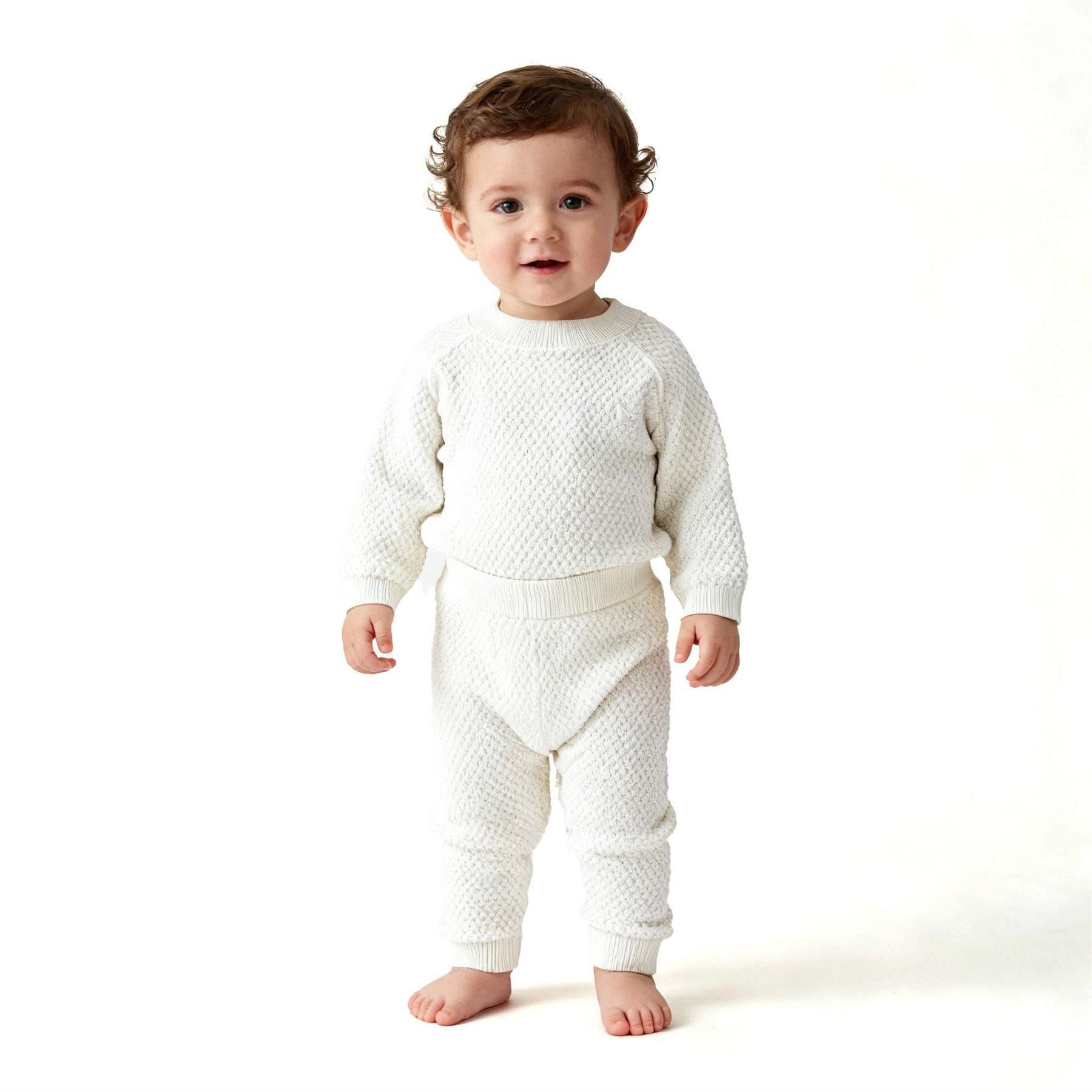 Jack Wills Pointelle Cotton Long Sleeve Pyjama Set