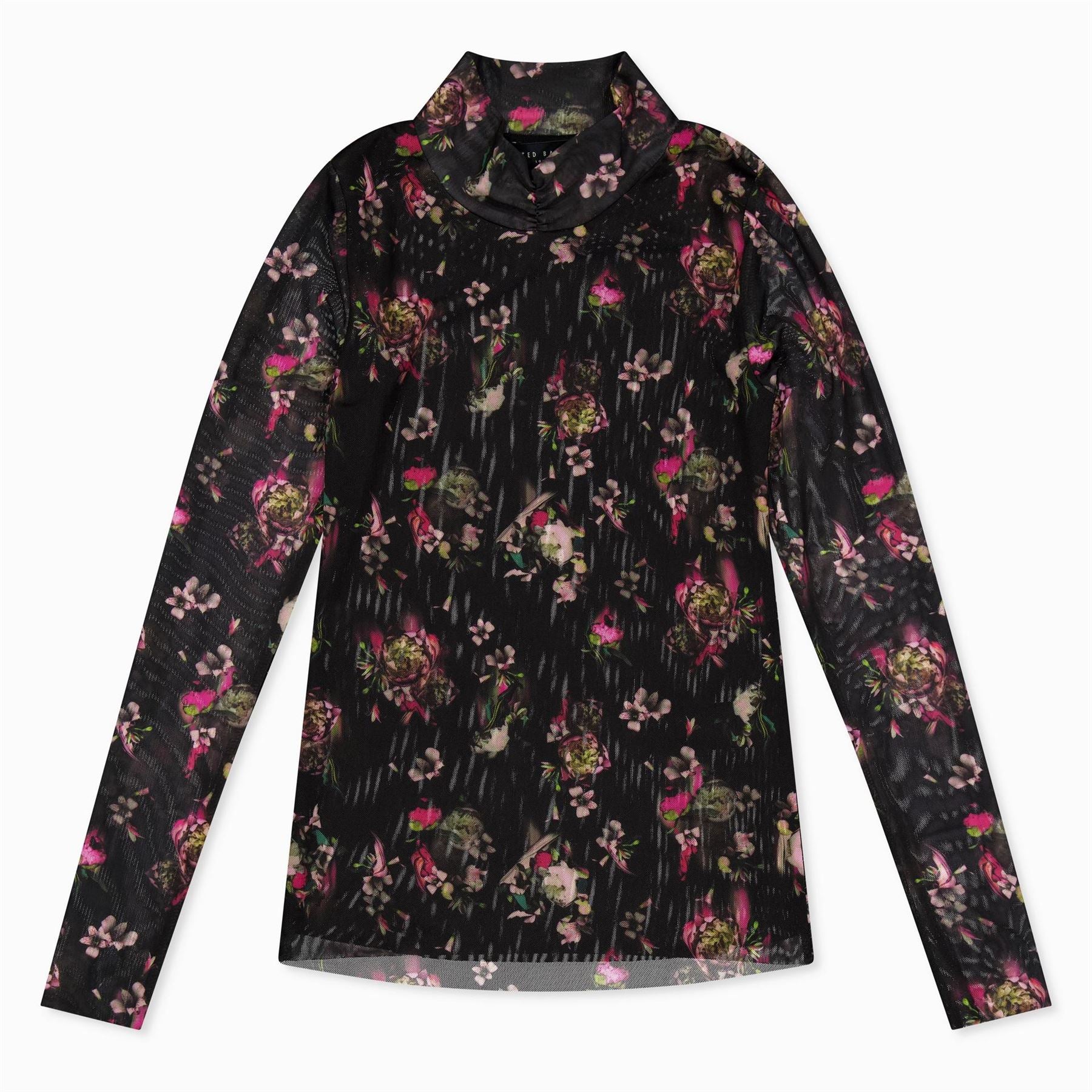 Ted Baker High Neck Print Long Sleeve T-Shirt