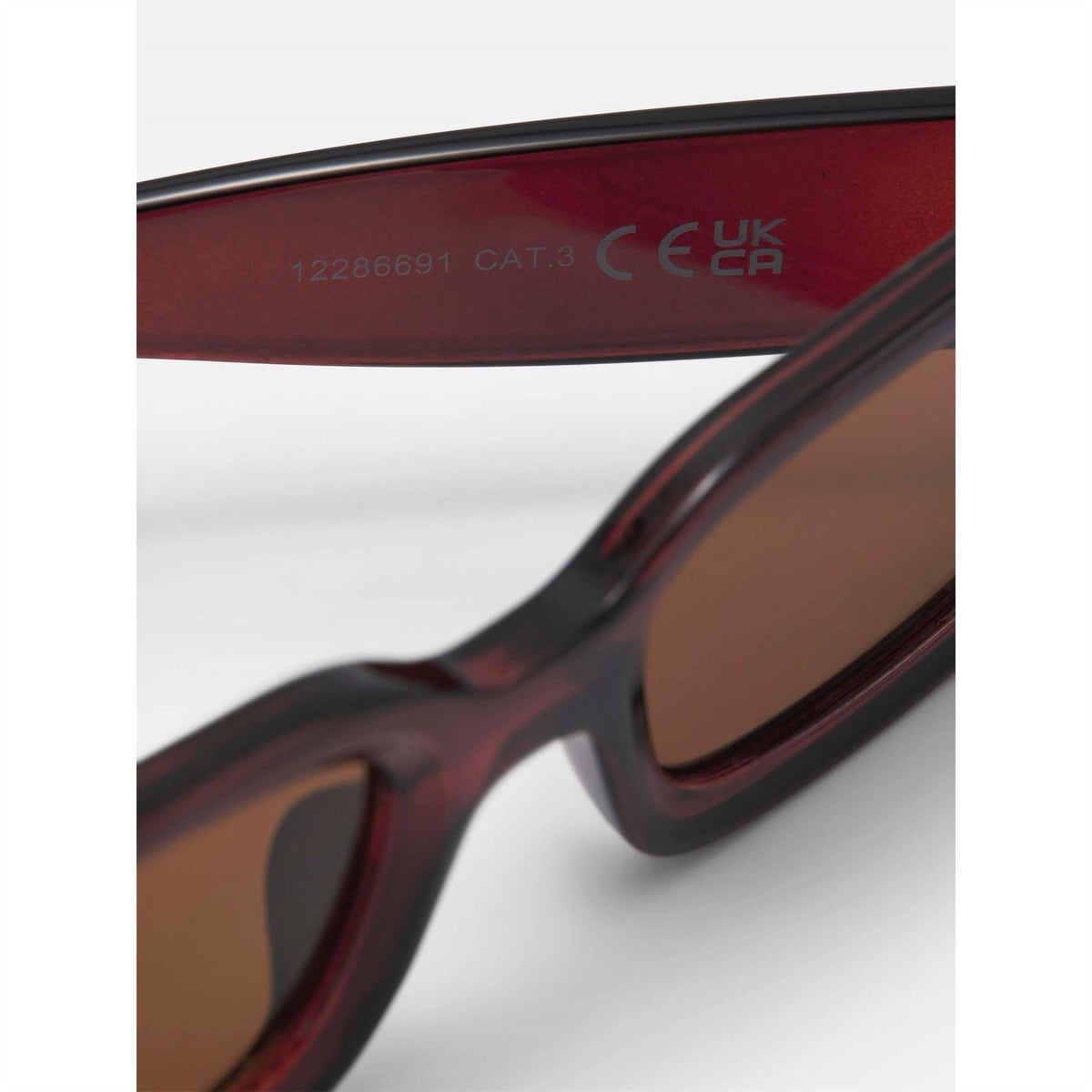 JJXX Ld62 Rosee Rectangle Full Rim Sunglasses