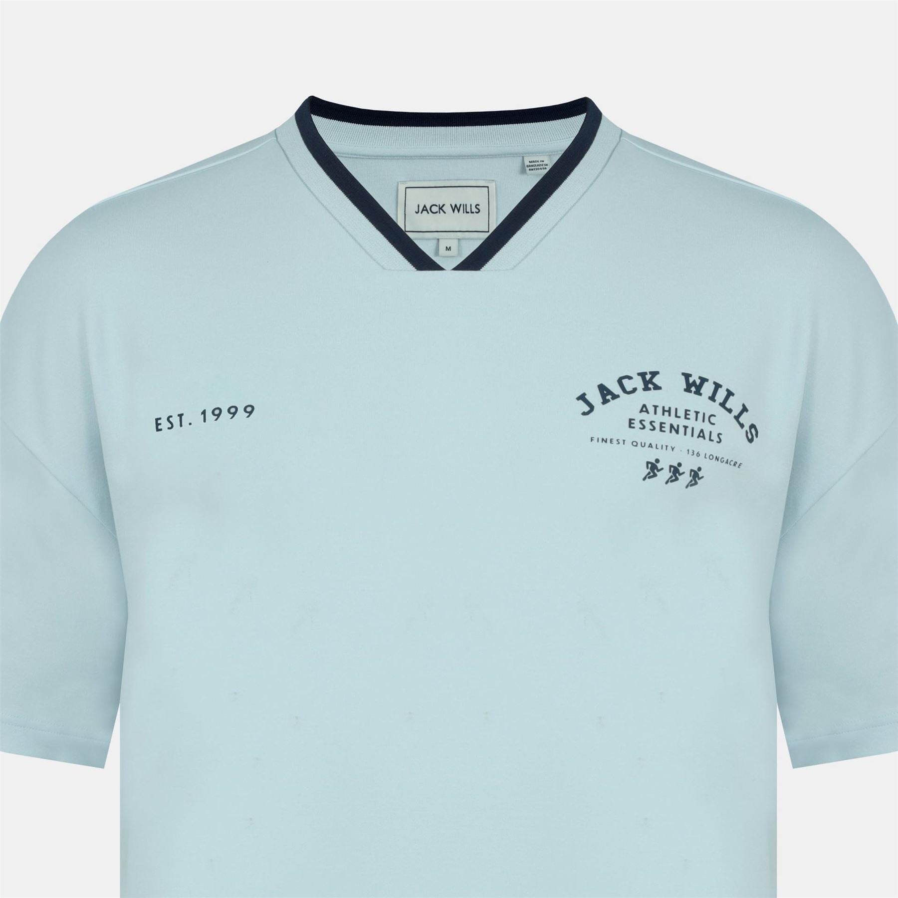 Jack Wills V Neck Short Sleeve Oversized T-Shirt