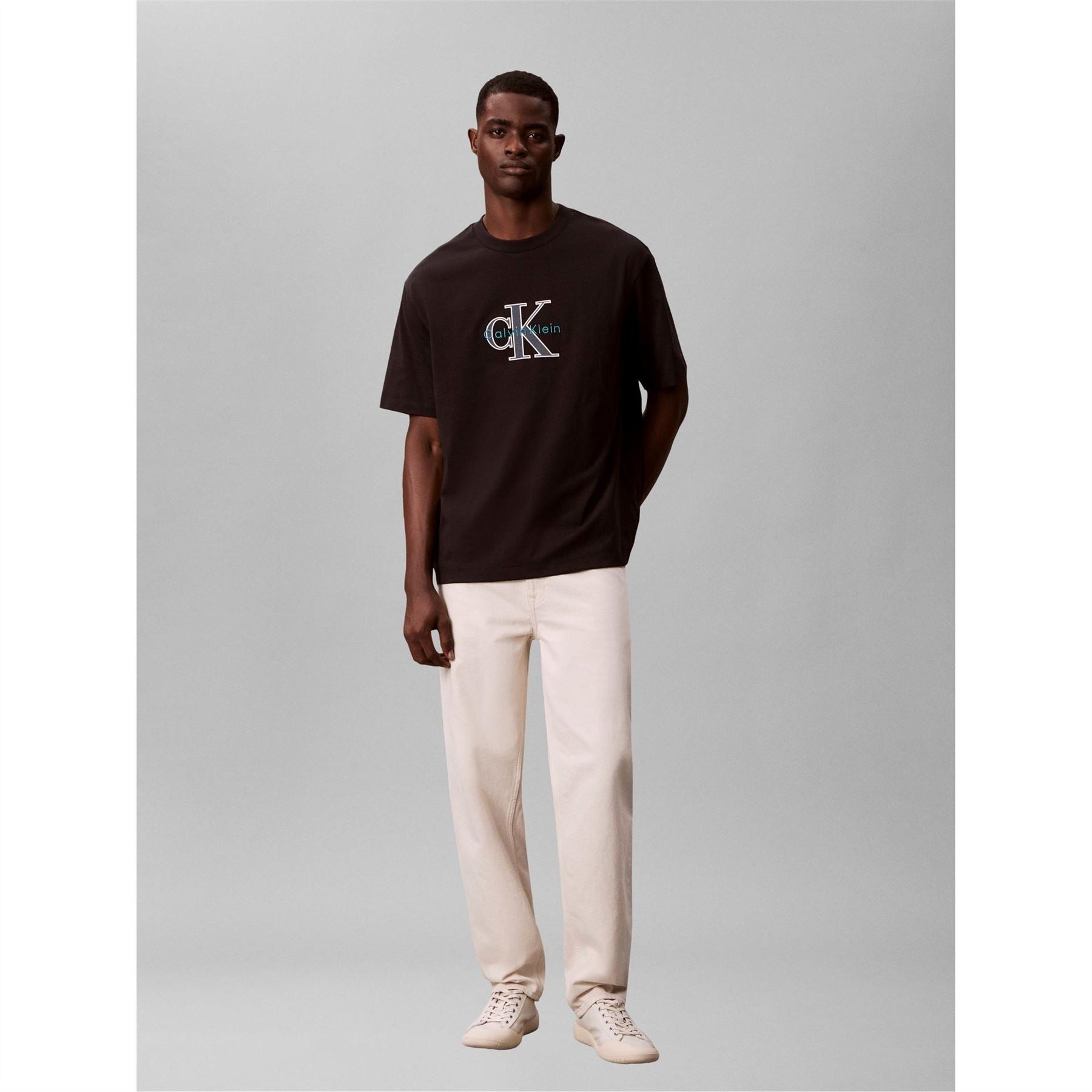 Calvin Klein Jeans Text Graphic Crew Neck Short Sleeve T-Shirt