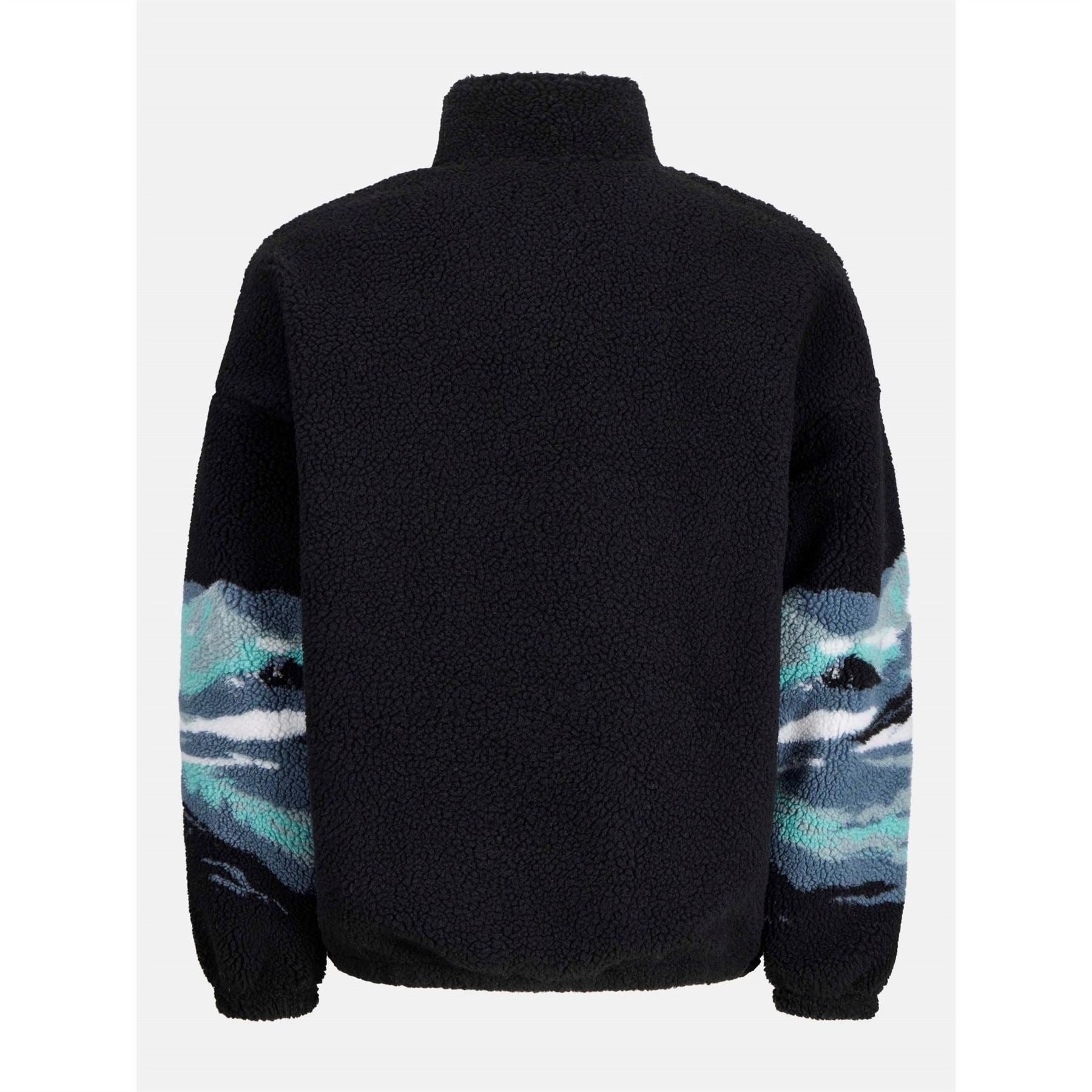 Jack and Jones Mens Bear Mountain Teddy Fleece Half Zip Top